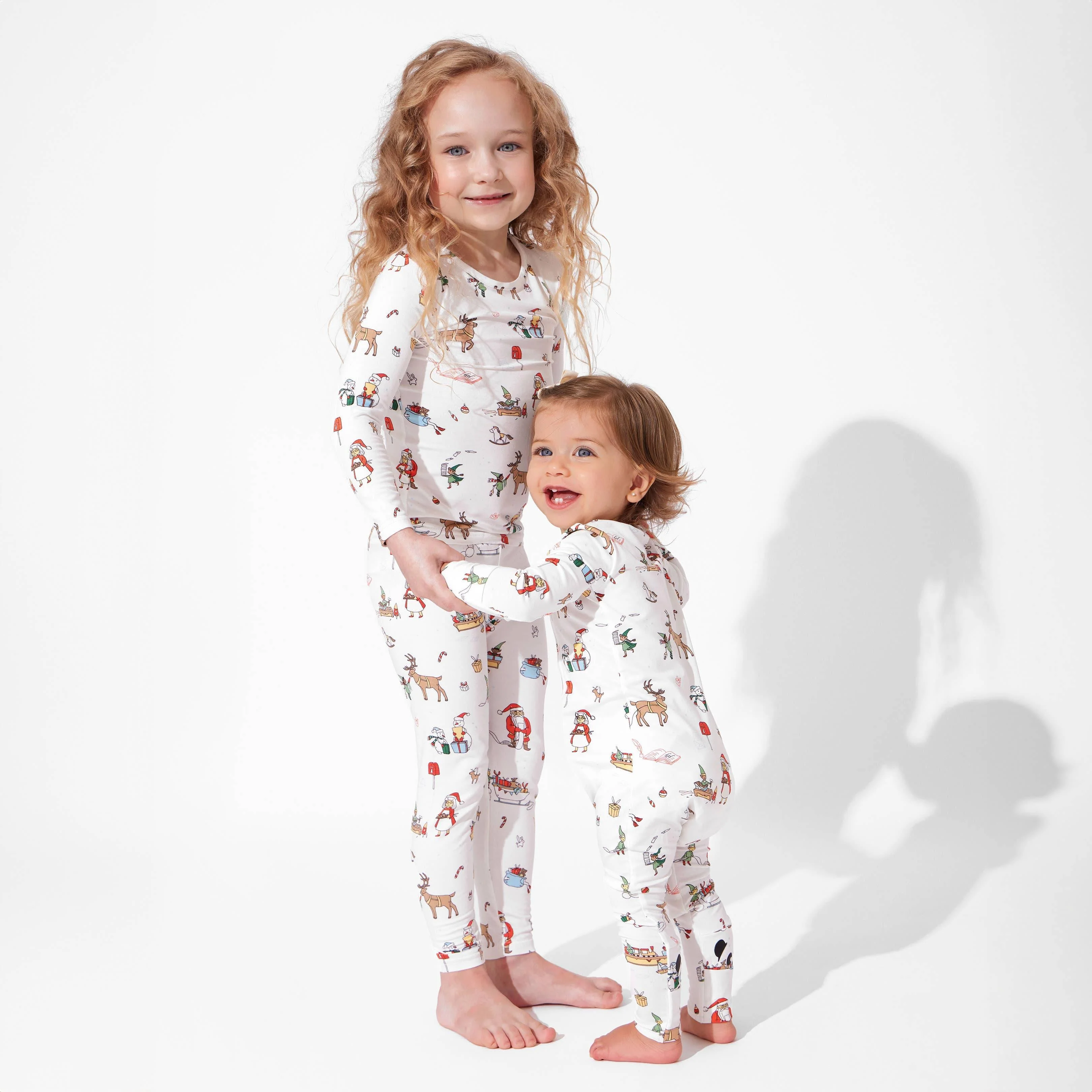 Bamboo Convertible Footie Romper - Santa's Workshop - Image 2