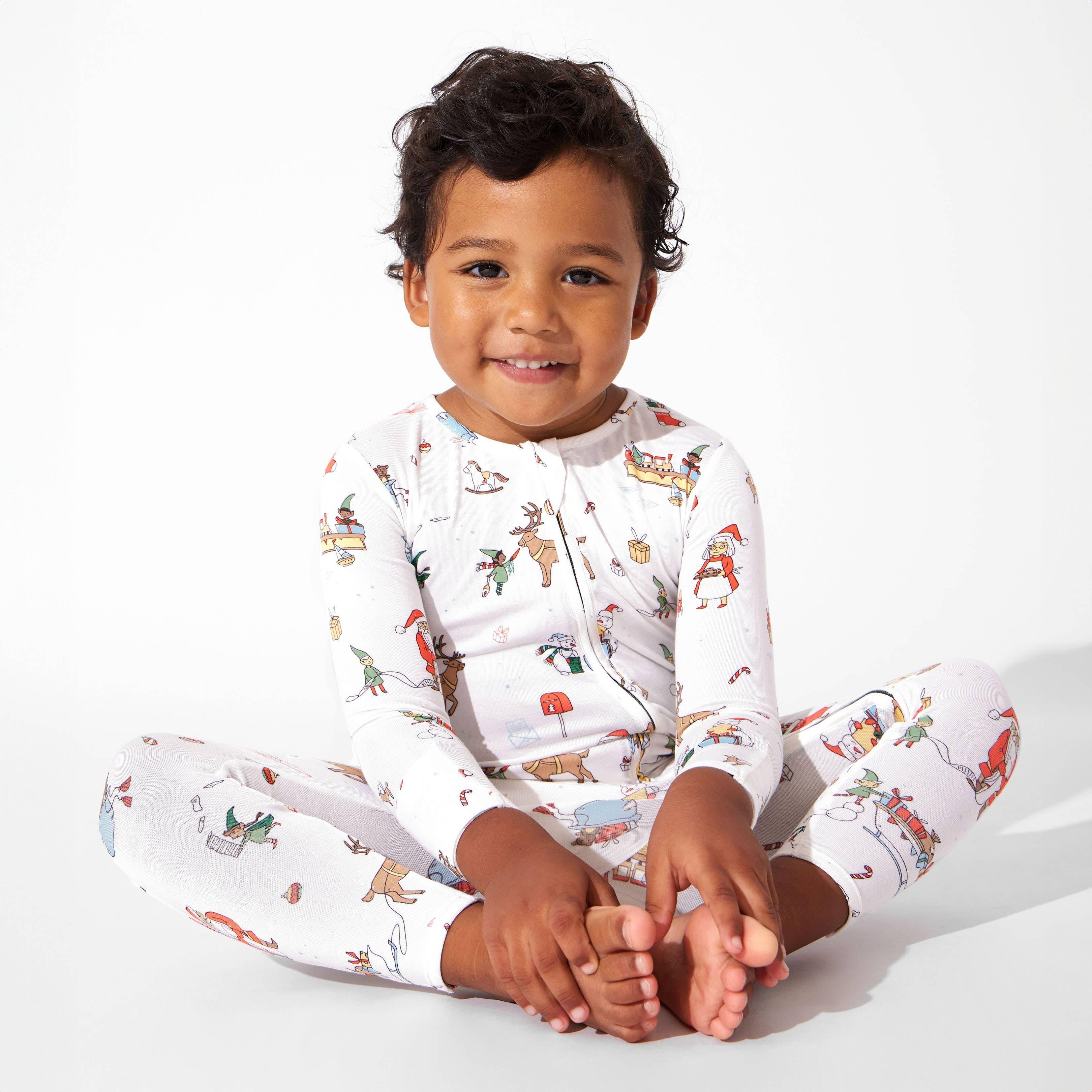 Bamboo Convertible Footie Romper - Santa's Workshop - Image 4