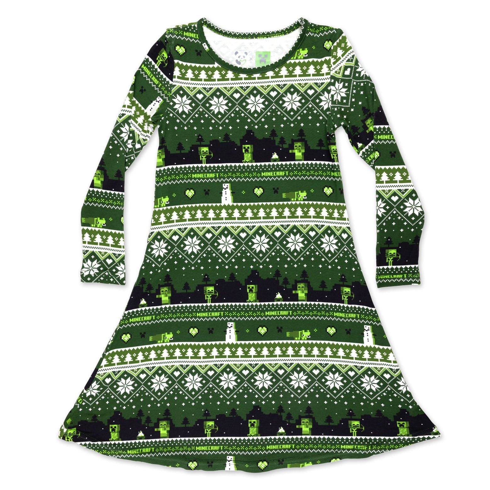Bamboo Long Sleeve Dress - Minecraft Christmas - Image 5