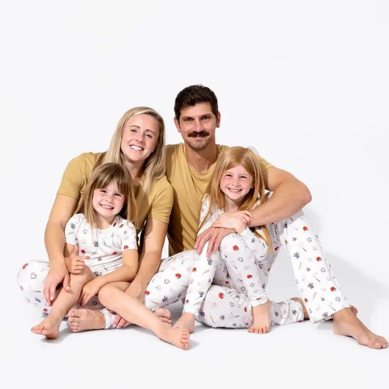 Bamboo Long Sleeve Pajama Set - Baseball - Image 4