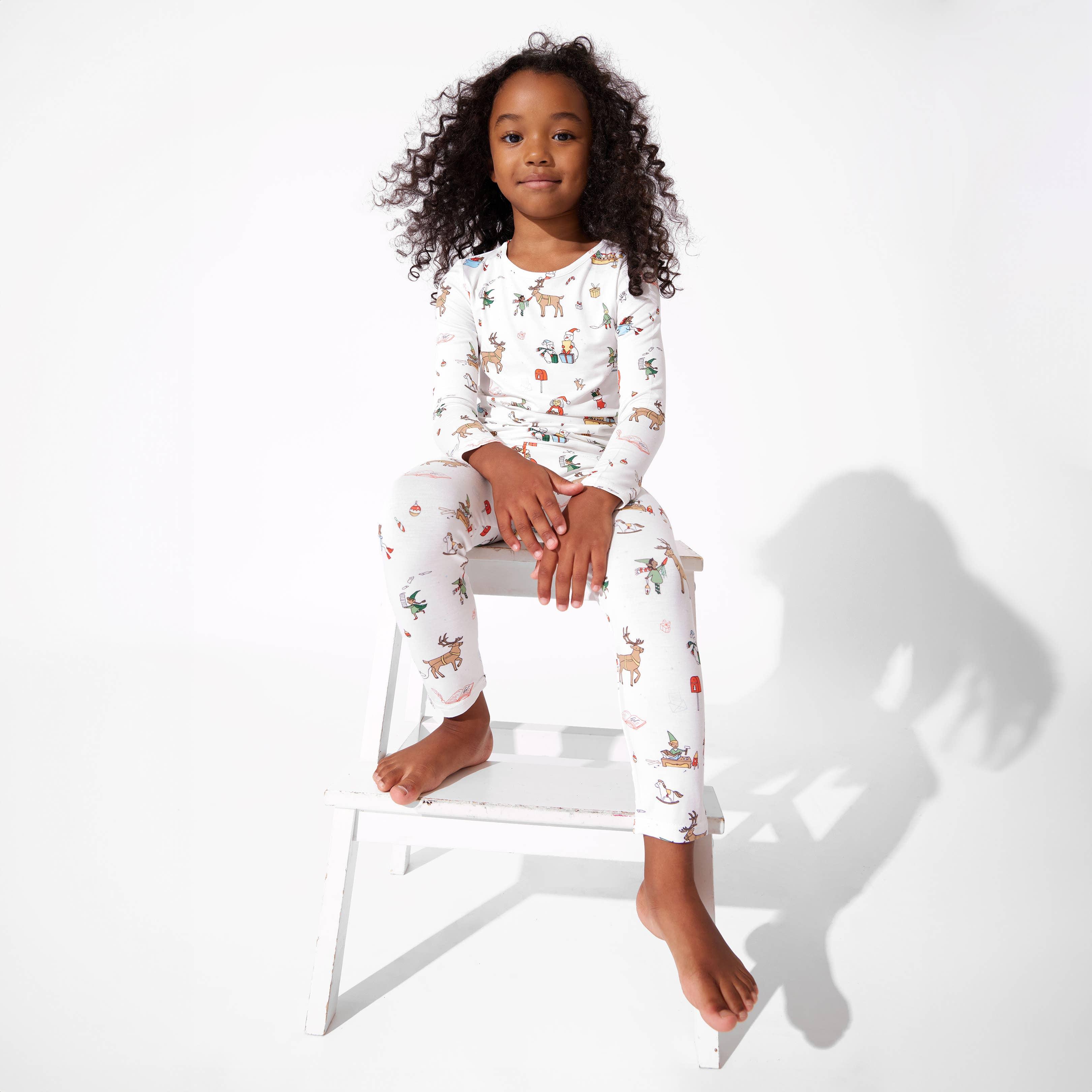 Bamboo Long Sleeve Pajama Set - Santa's Workshop - Image 10