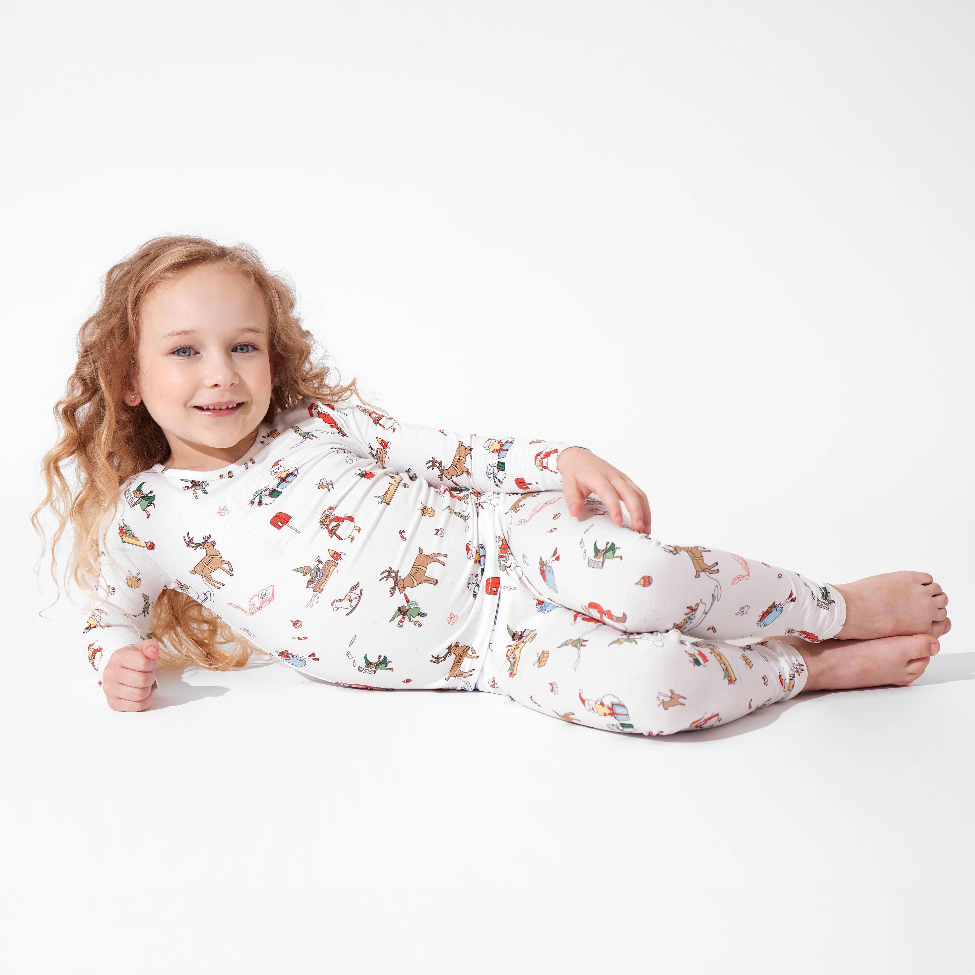 Bamboo Long Sleeve Pajama Set - Santa's Workshop - Image 13