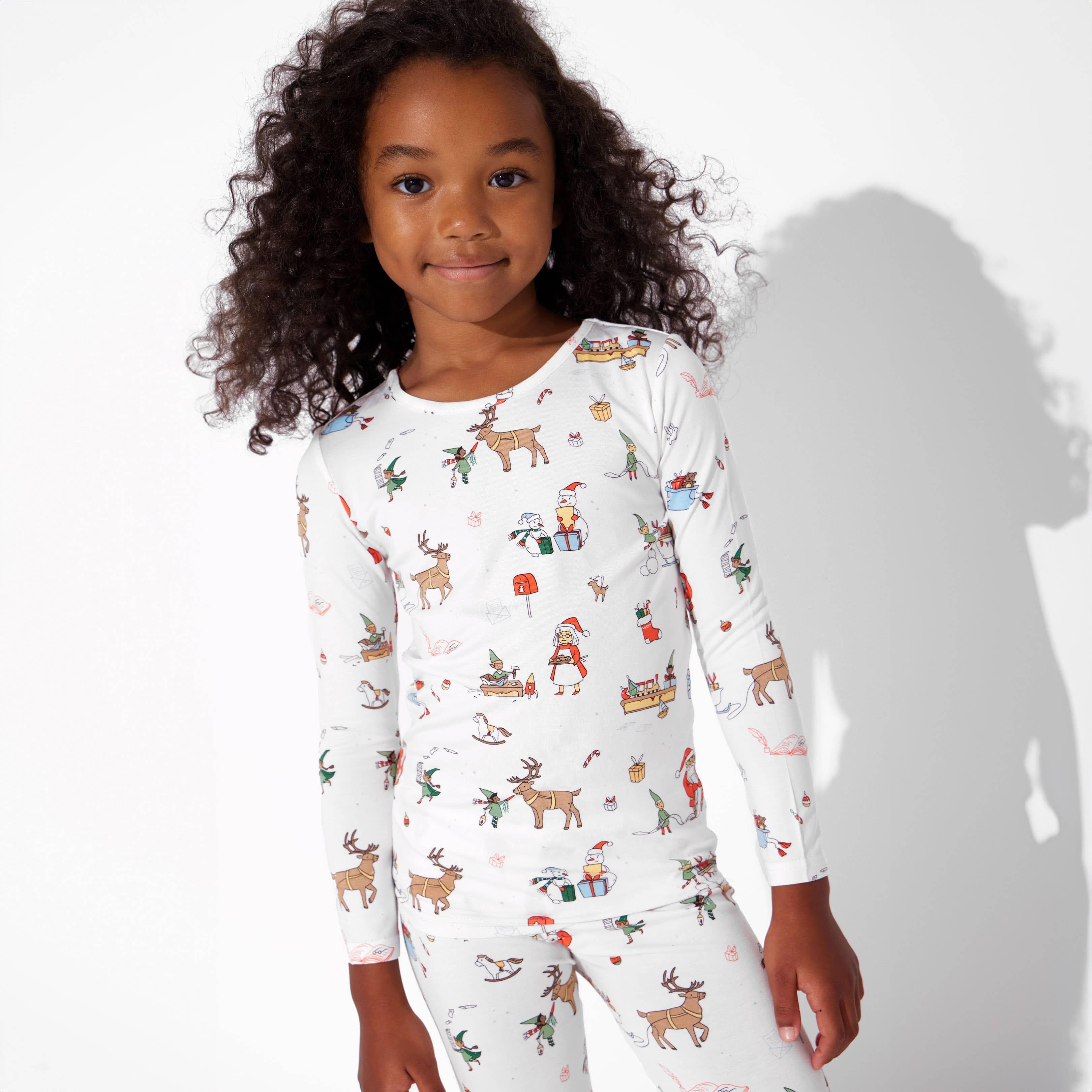 Bamboo Long Sleeve Pajama Set - Santa's Workshop - Image 14