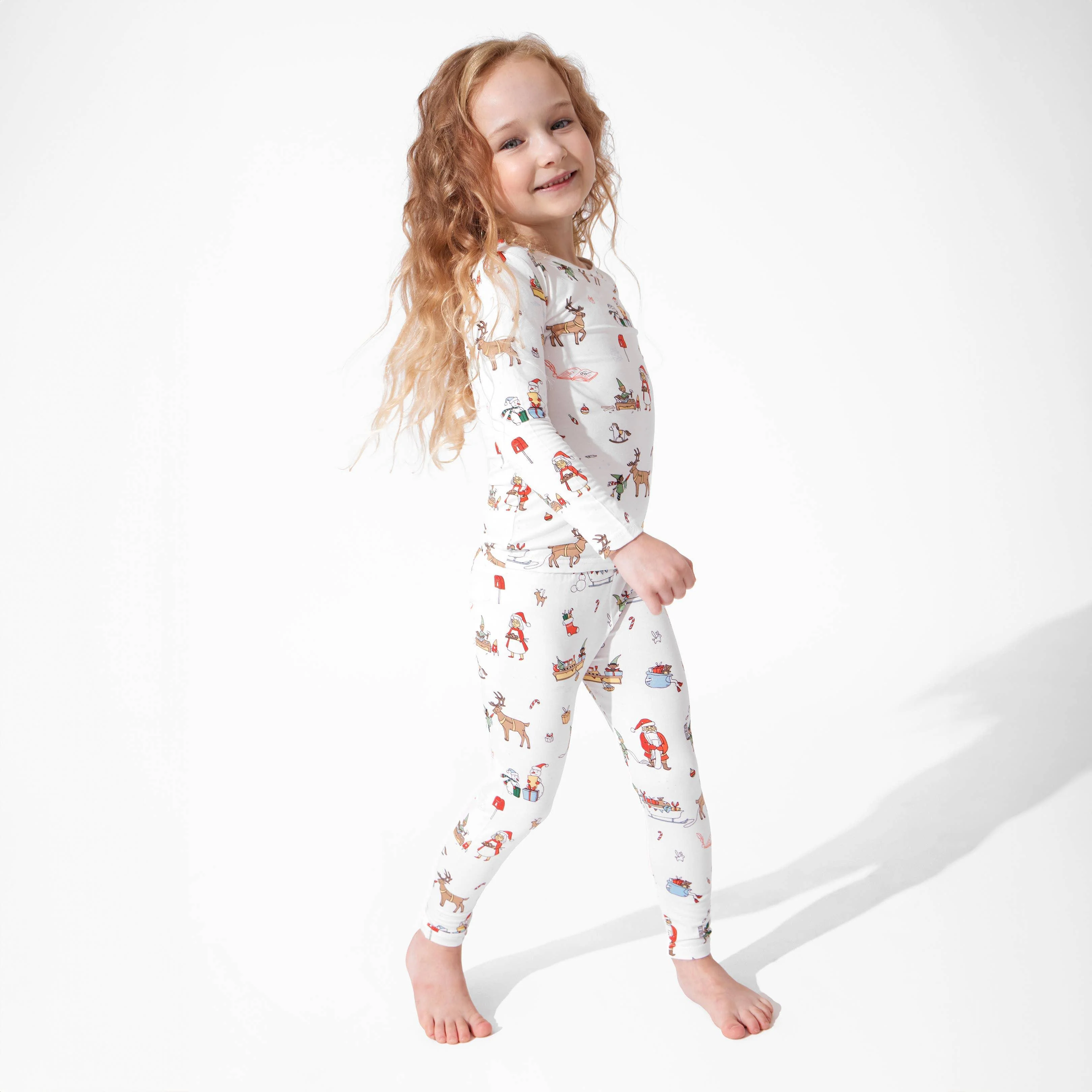 Bamboo Long Sleeve Pajama Set - Santa's Workshop - Image 15