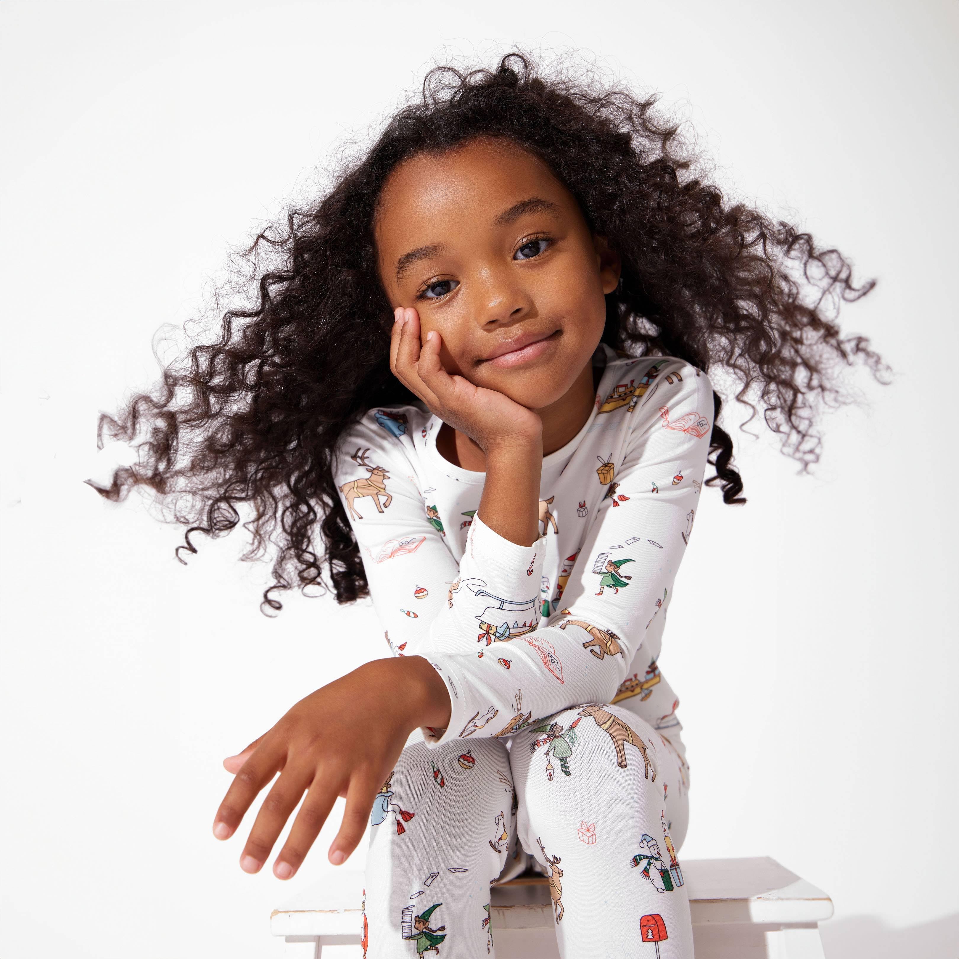Bamboo Long Sleeve Pajama Set - Santa's Workshop - Image 17