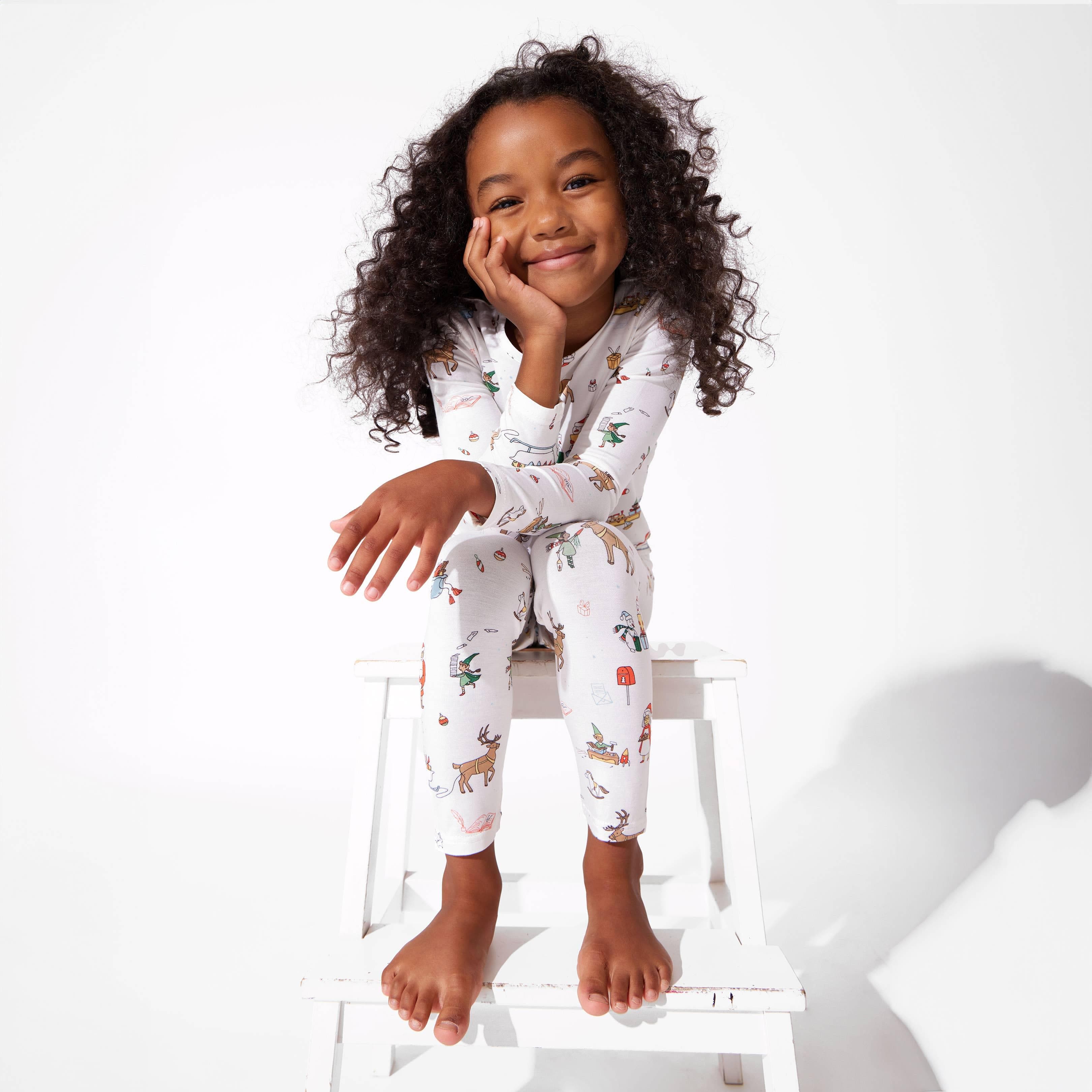 Bamboo Long Sleeve Pajama Set - Santa's Workshop - Image 21