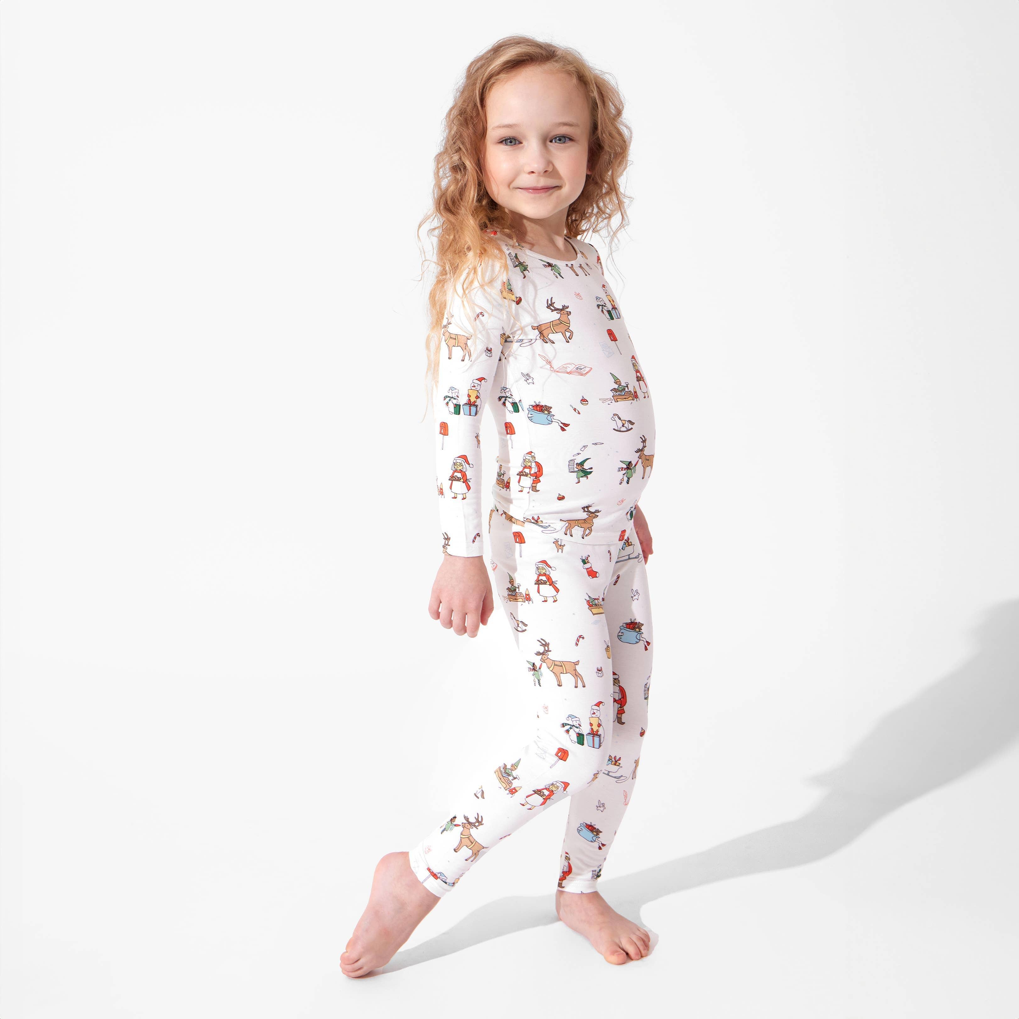 Bamboo Long Sleeve Pajama Set - Santa's Workshop - Image 5