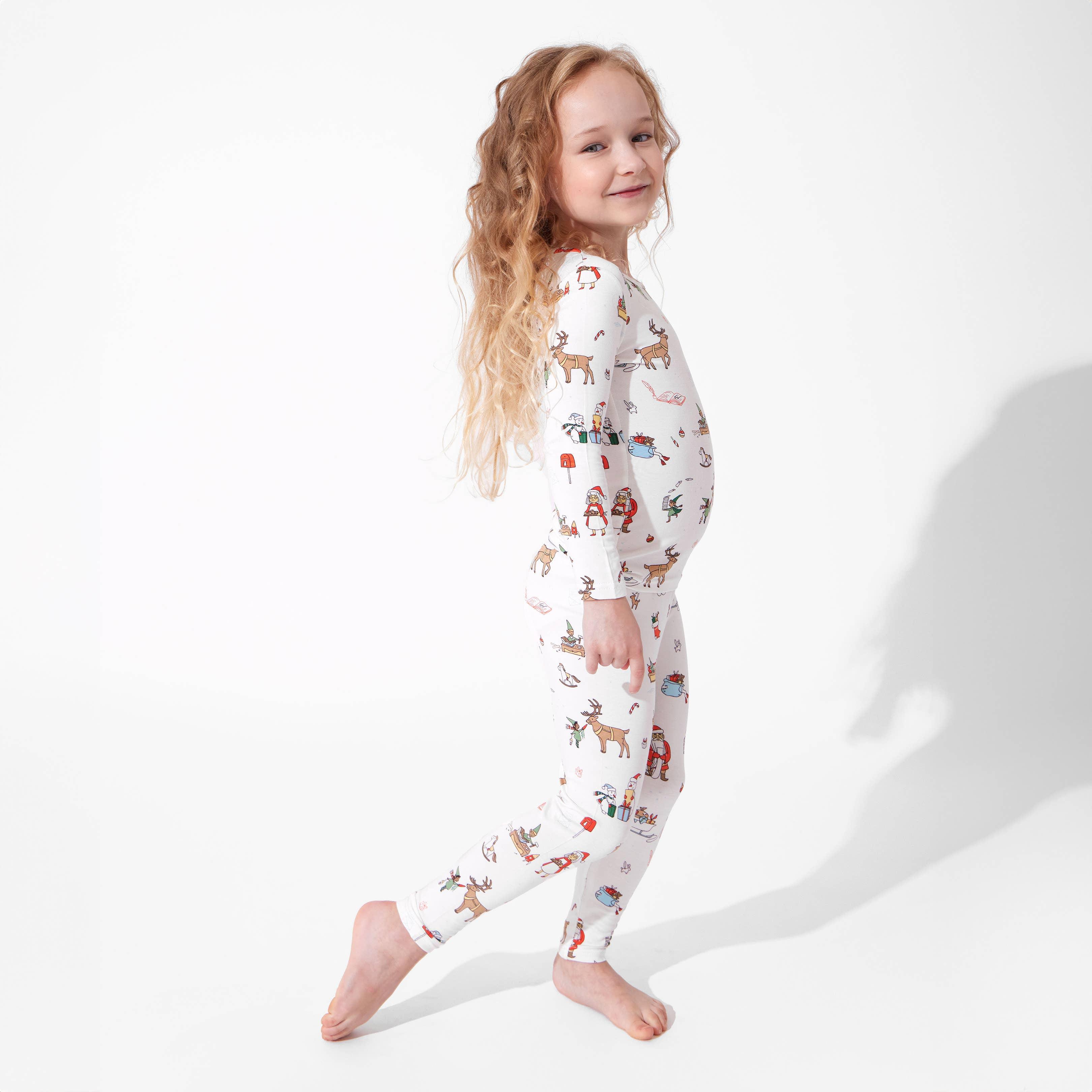 Bamboo Long Sleeve Pajama Set - Santa's Workshop - Image 7