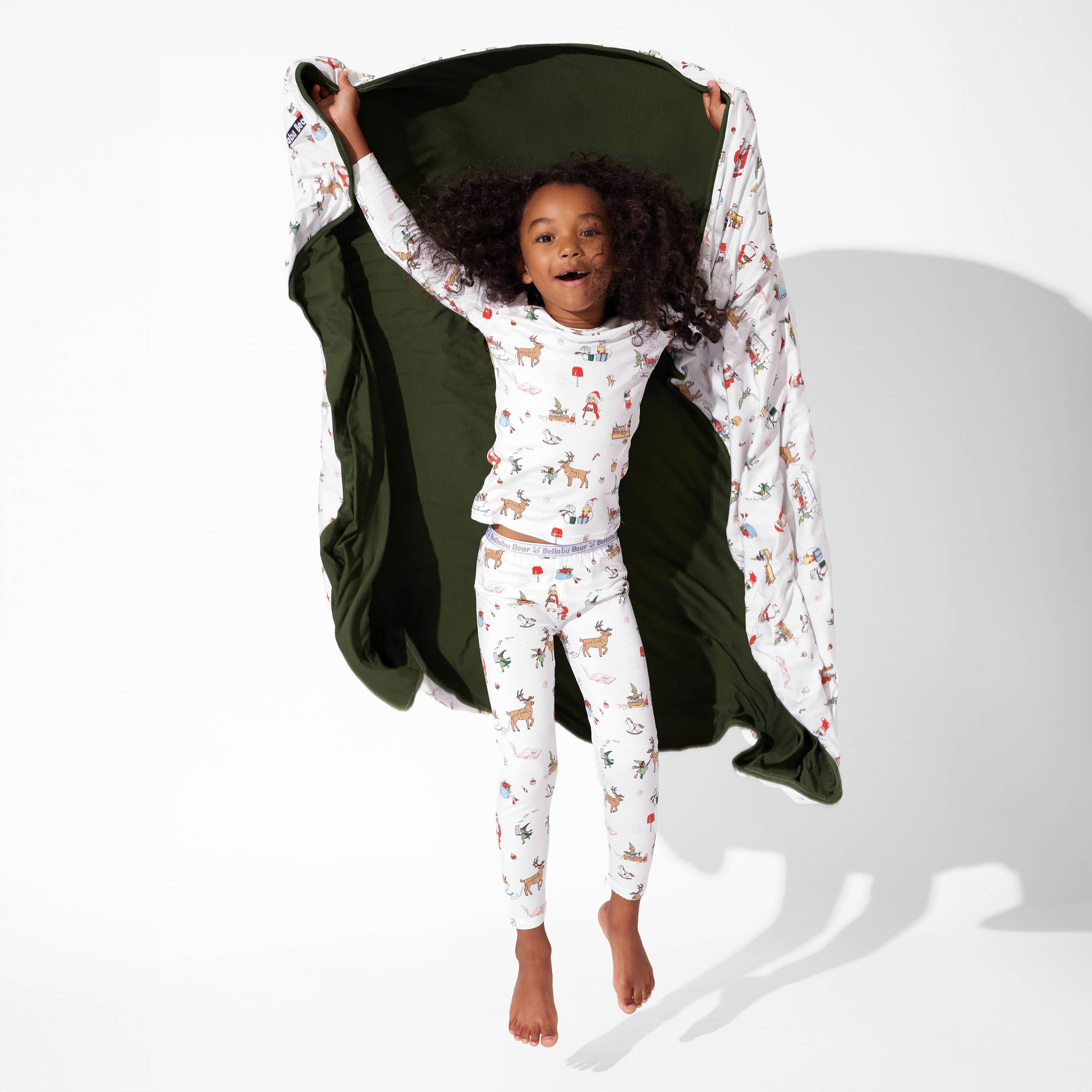 Bamboo Long Sleeve Pajama Set - Santa's Workshop - Image 8