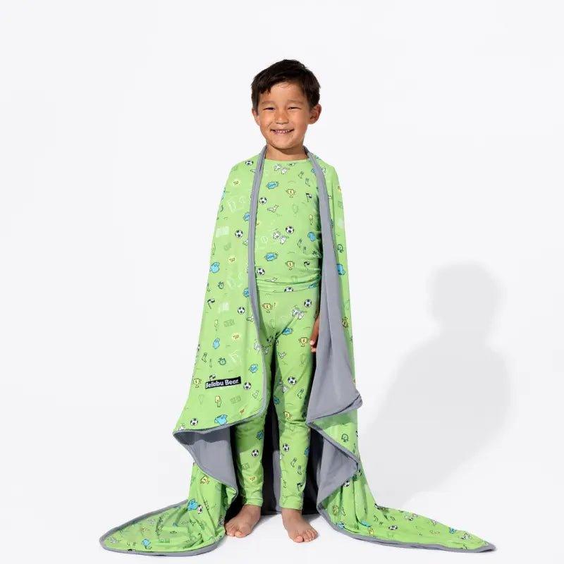Bamboo Long Sleeve Pajama Set - Soccer - Image 3