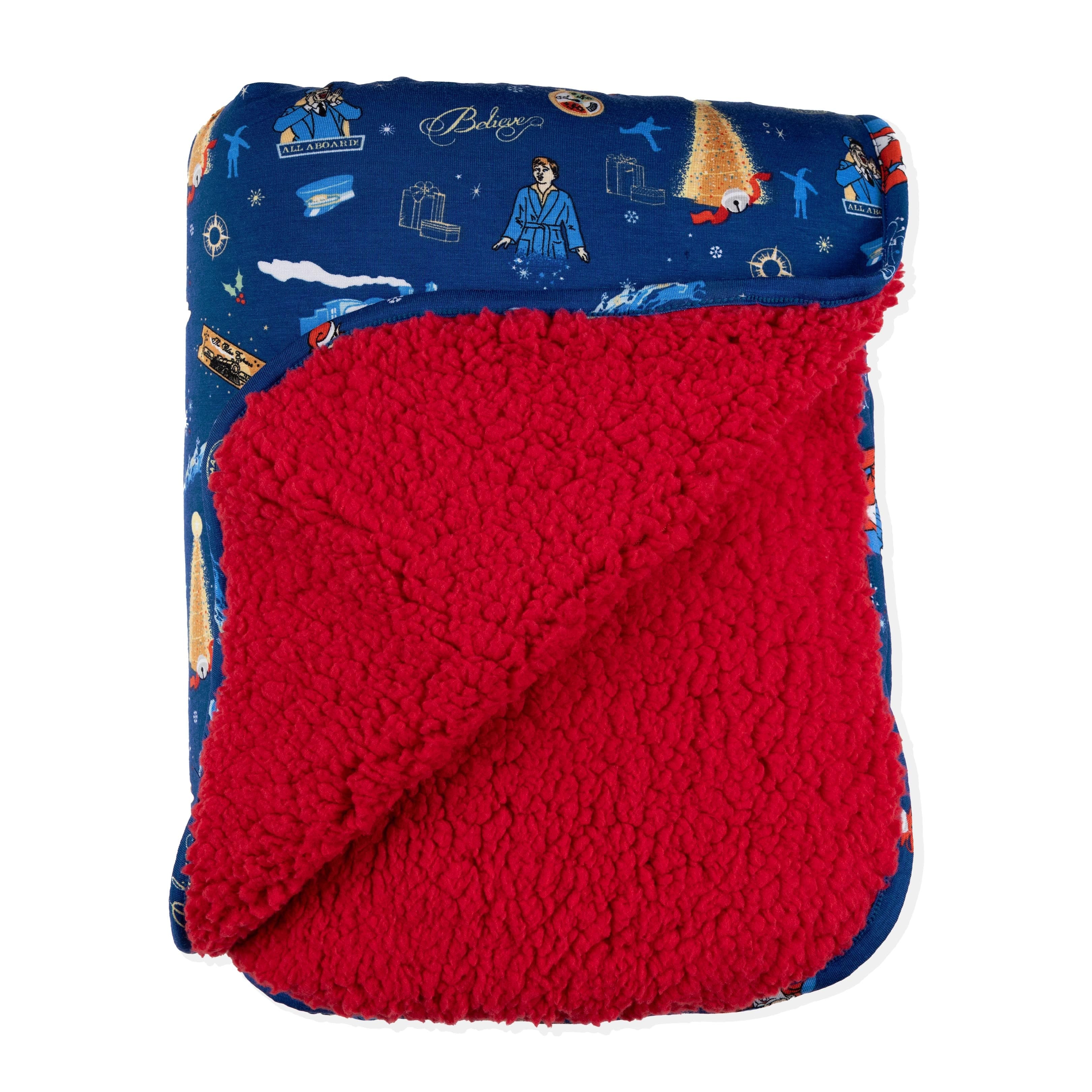 Bamboo Sherpa Blanket - The Polar Express - Image 4