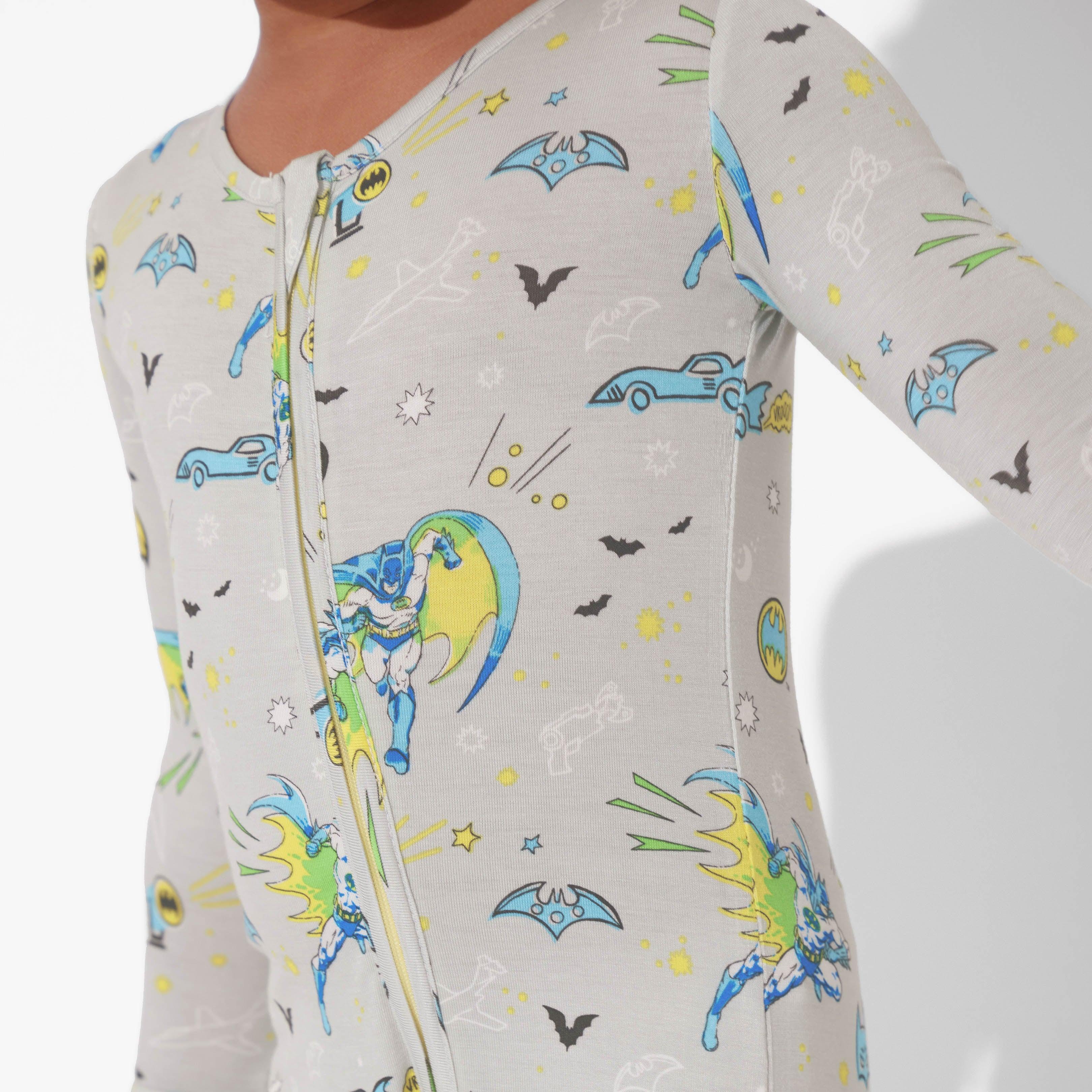 Bamboo Convertible Footie Romper - Batman - Image 4