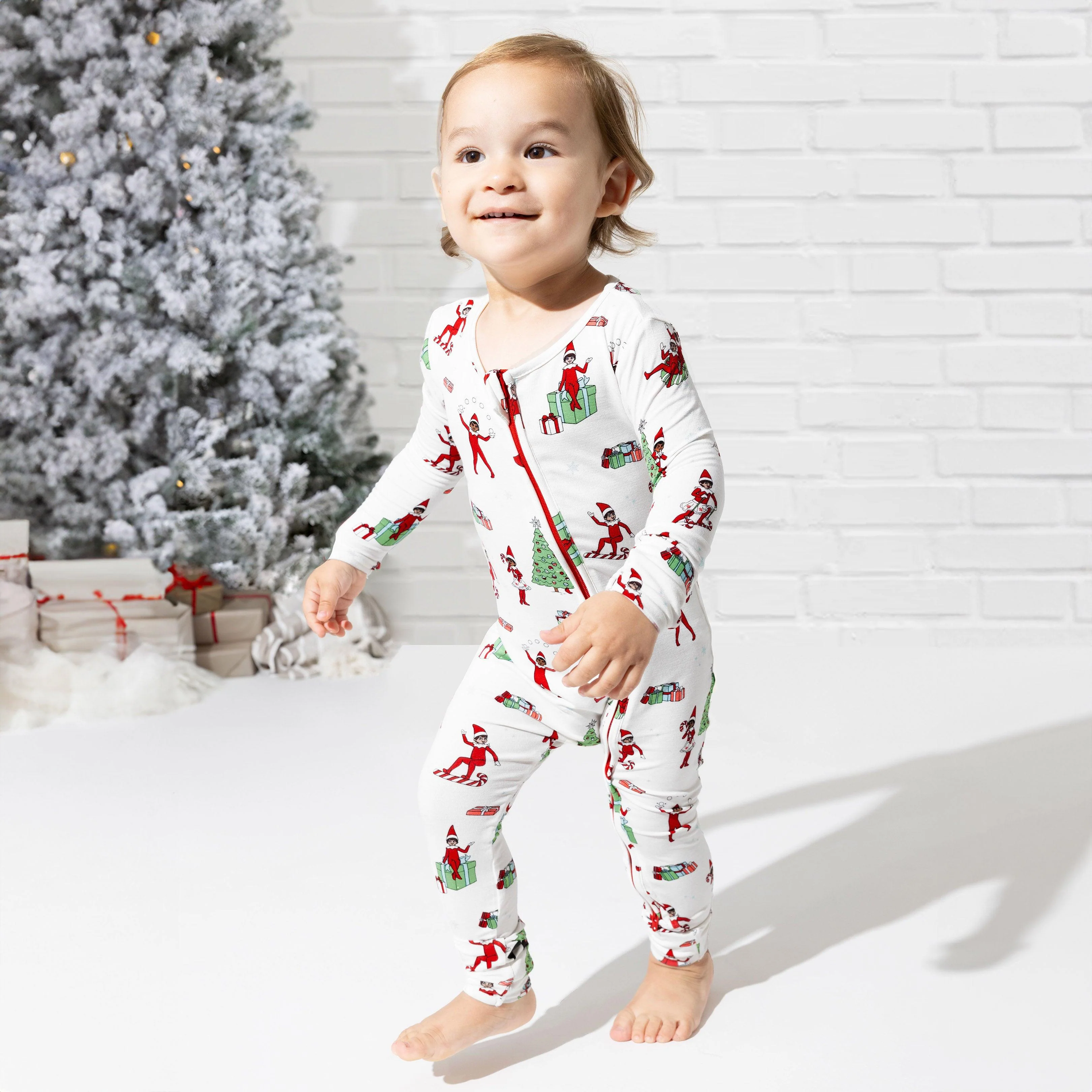 Bamboo Convertible Footie Romper - The Elf on the Shelf - Image 3