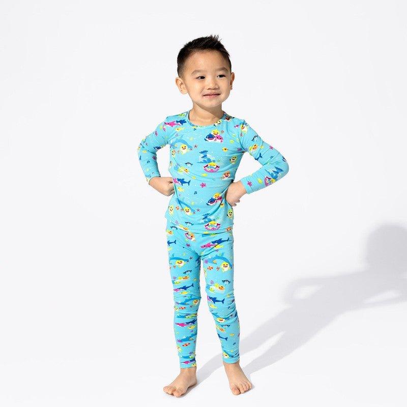 Bamboo Long Sleeve Pajama Set - Baby Shark - Image 2