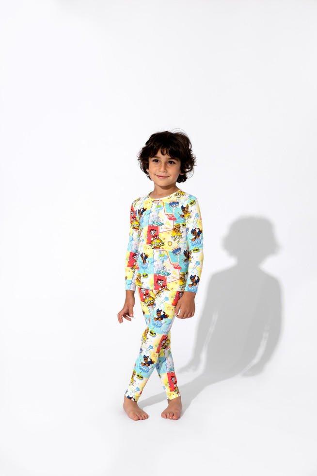 Bamboo Long Sleeve Pajama Set - PAW Patrol Boy Pups - Image 5