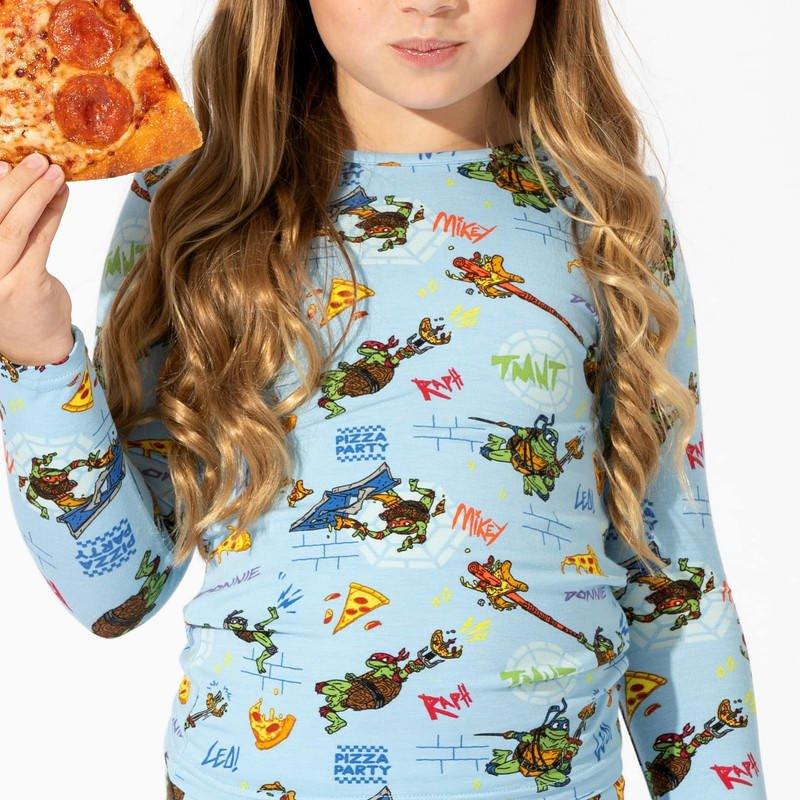Bamboo Long Sleeve Pajama Set - Teenage Mutant Ninja Turtles Pizza - Image 2