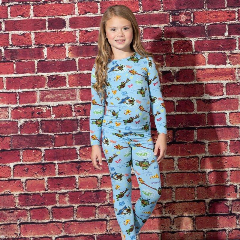 Bamboo Long Sleeve Pajama Set - Teenage Mutant Ninja Turtles Pizza - Image 5
