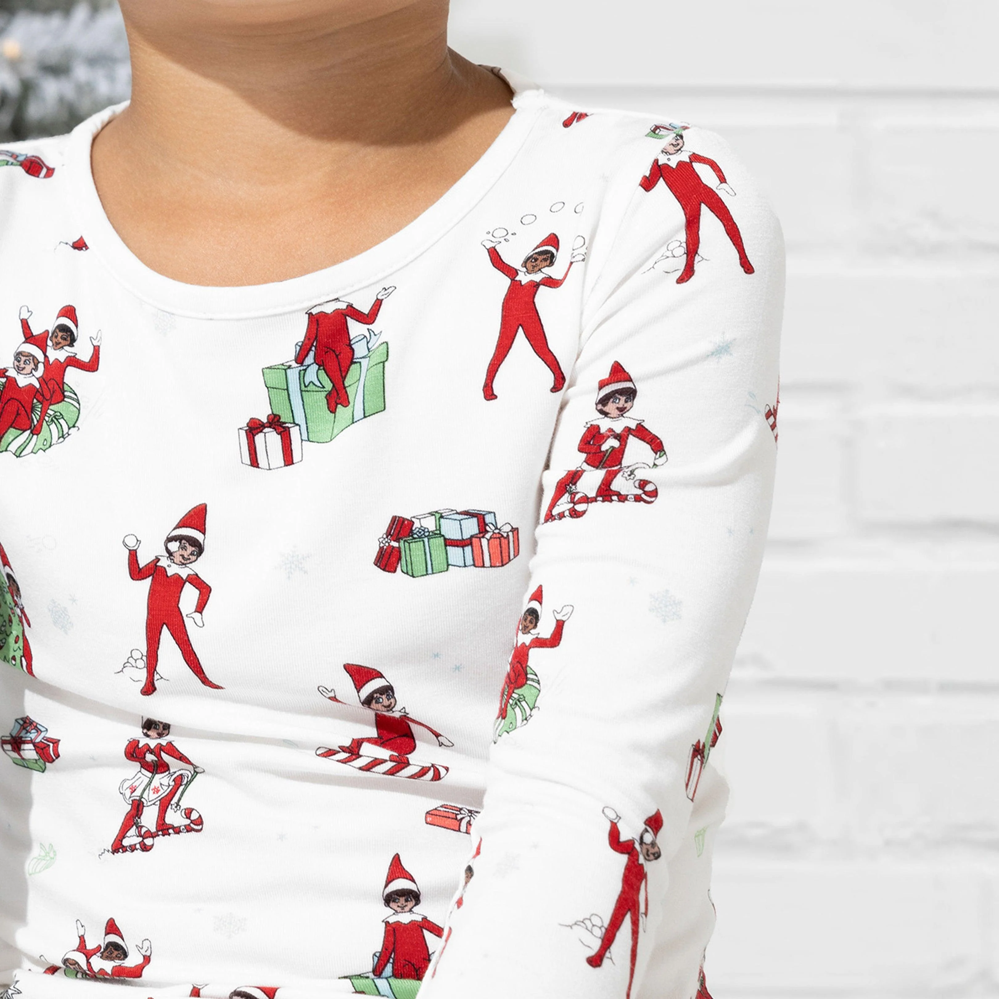 Bamboo Long Sleeve Pajama Set - The Elf on the Shelf - Image 2