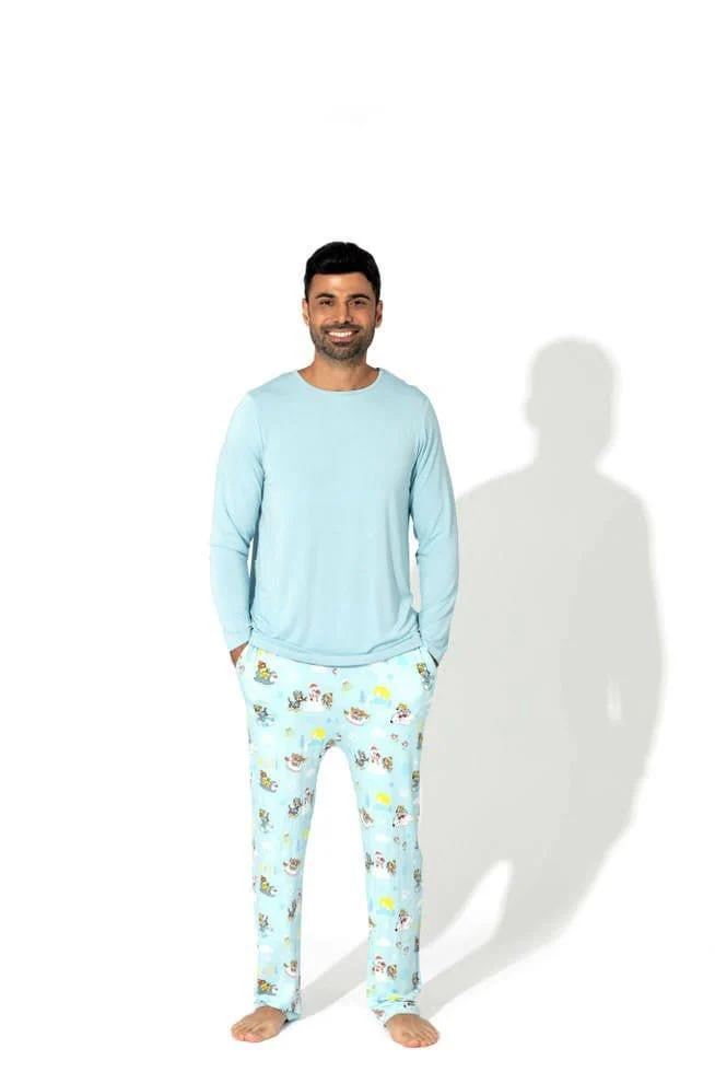 Men's Bamboo Long Sleeve Pajama Set - PAW Patrol Winter - Image 4