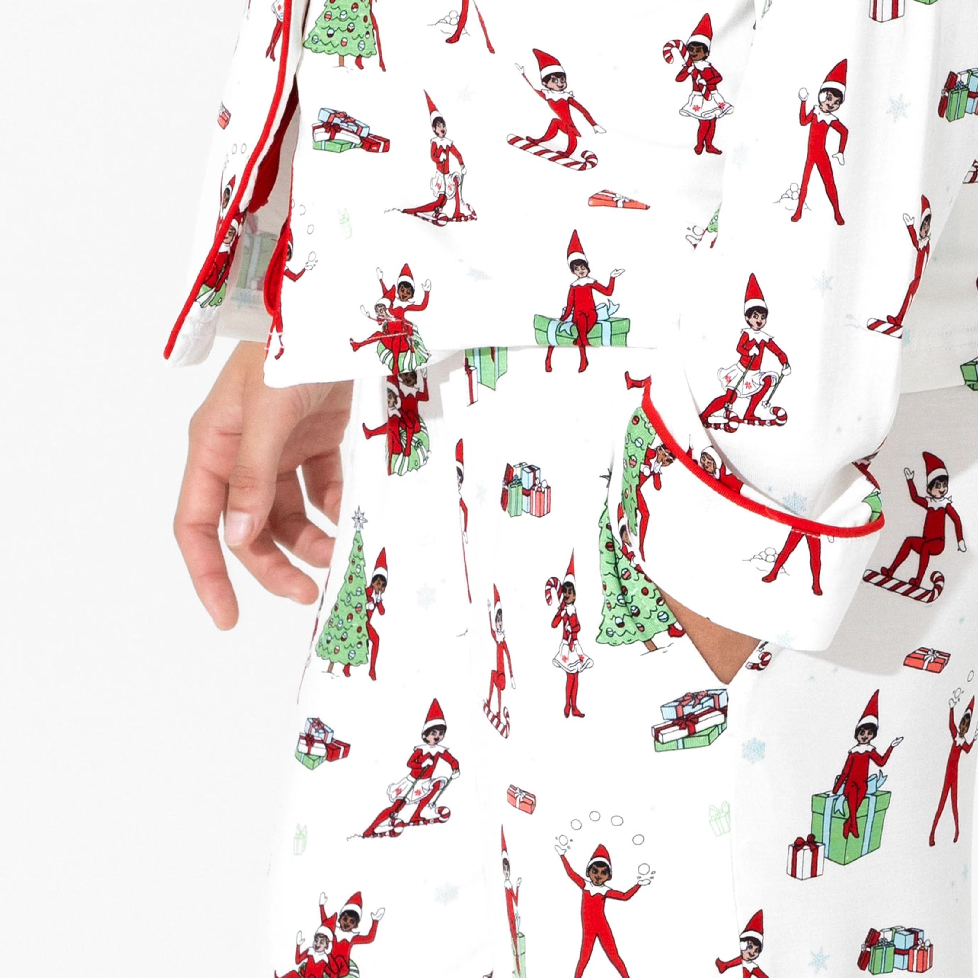 Women's Bamboo Long Sleeve Pajama Set - The Elf On the Shelf - Image 3