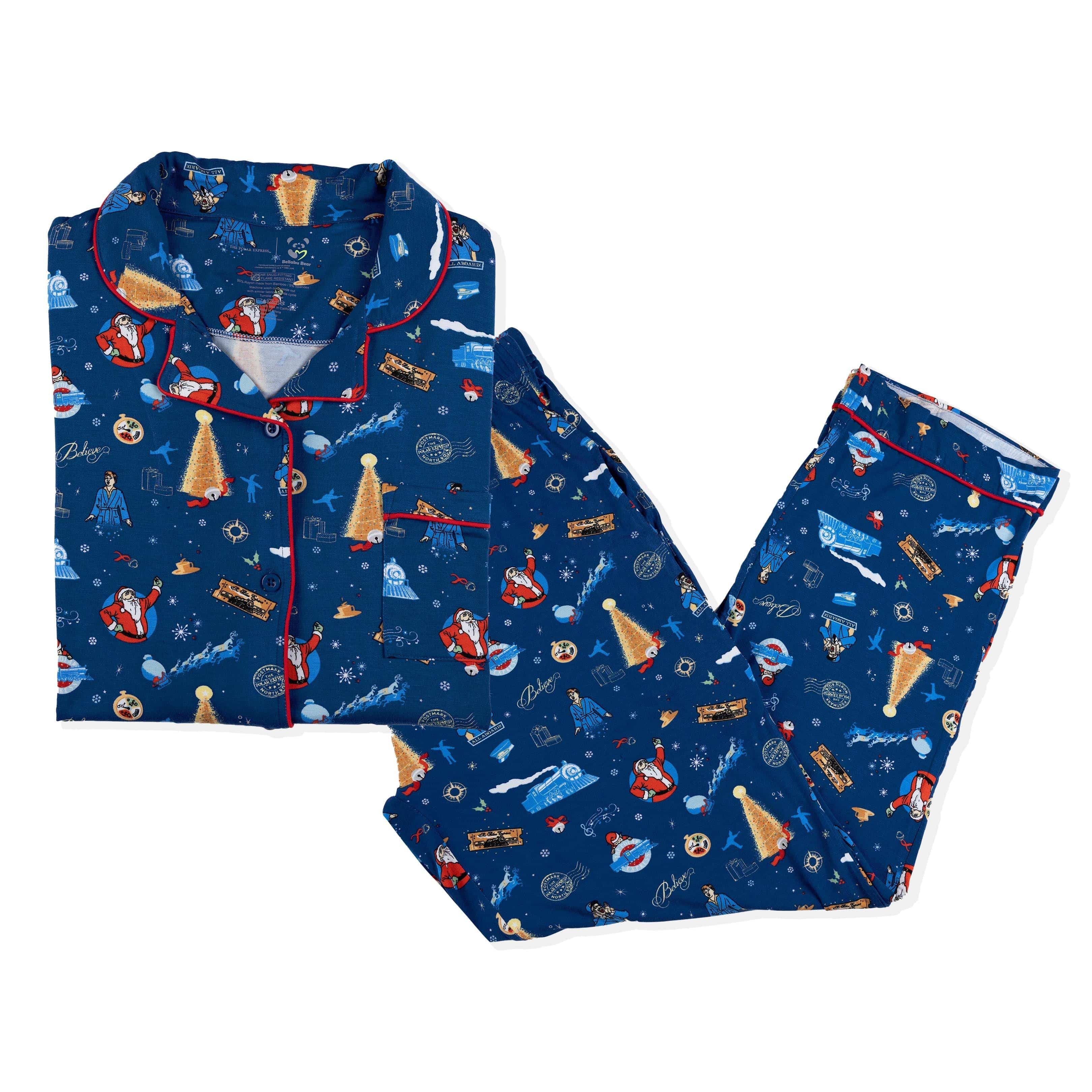 Women's Bamboo Long Sleeve Pajama Set - The Polar Express - Image 4