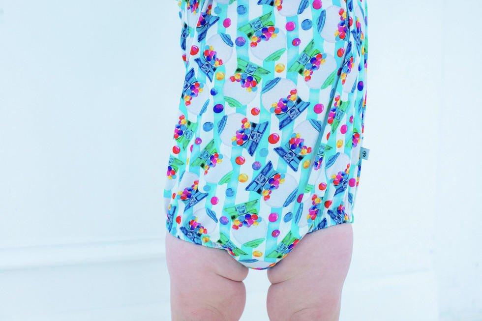 Boy's Bamboo T-Shirt Bubble Romper - Max (Gumball Machine) - Image 3