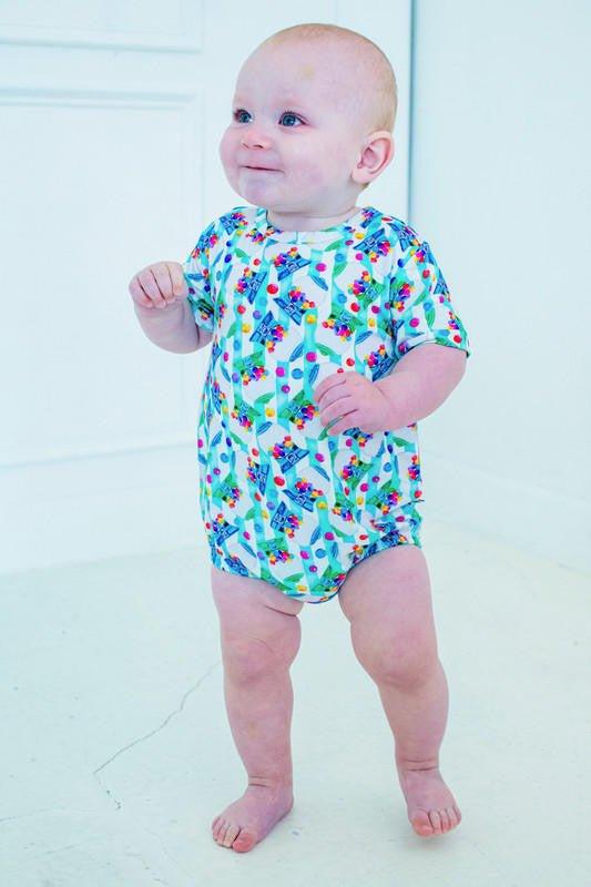 Boy's Bamboo T-Shirt Bubble Romper - Max (Gumball Machine) - Image 5