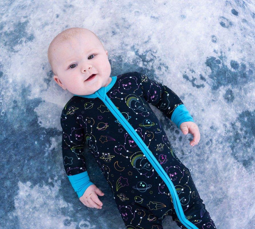 Bamboo Convertible Footie Romper - Care Bears Cosmic Constellations (Space) - Image 3