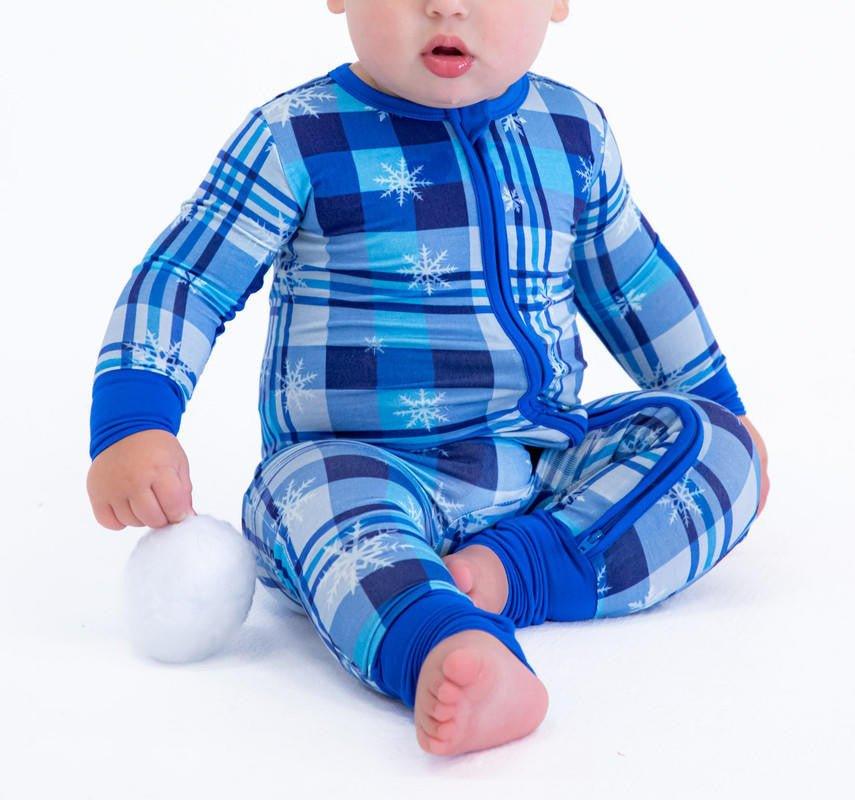 Bamboo Convertible Footie Romper - Saint (Plaids) - Image 3