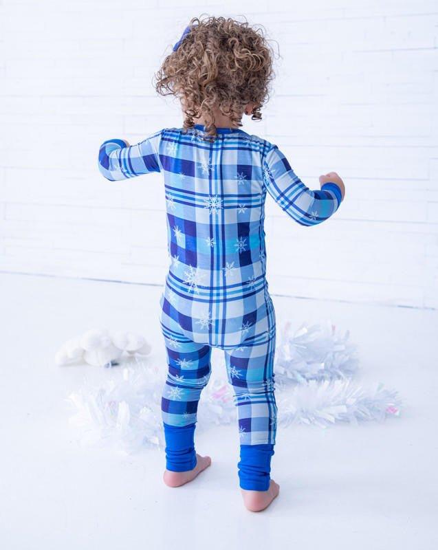 Bamboo Convertible Footie Romper - Saint (Plaids) - Image 7
