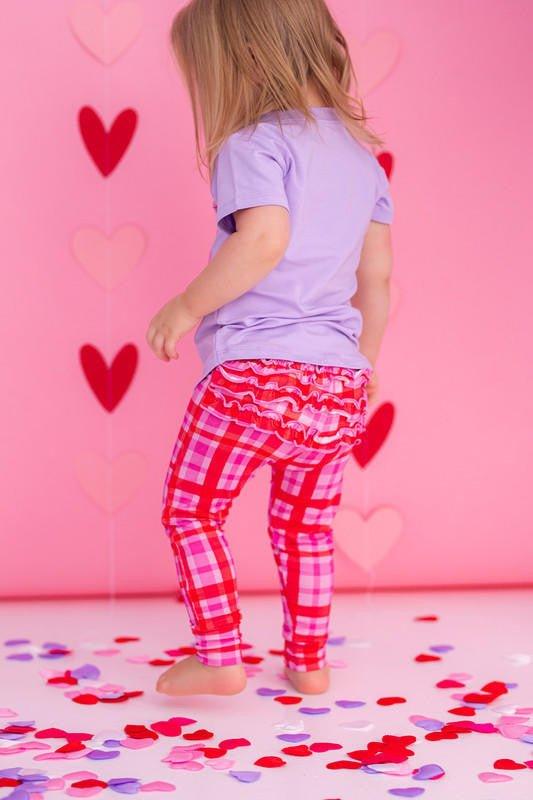 Girl's Bamboo Short Sleeve Graphic T-Shirt - Care Bears Pizza Valentine - Image 6