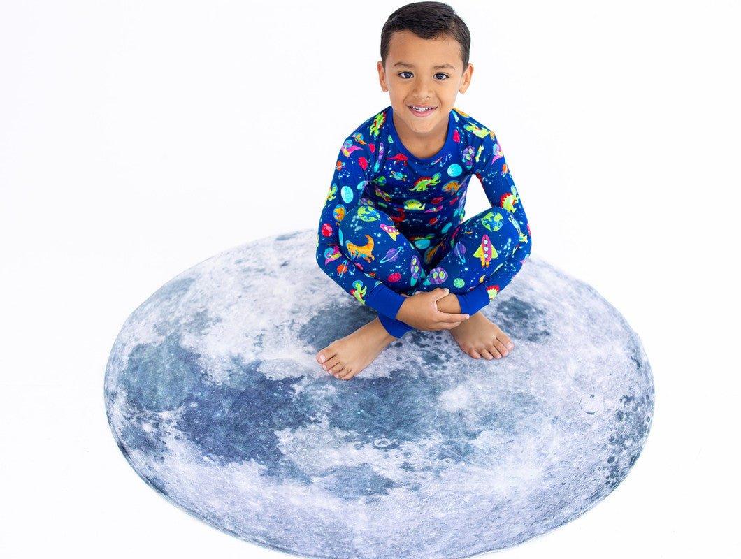 Bamboo Long Sleeve Pajama Set - Comet (Dinosaurs and Space) - Image 5