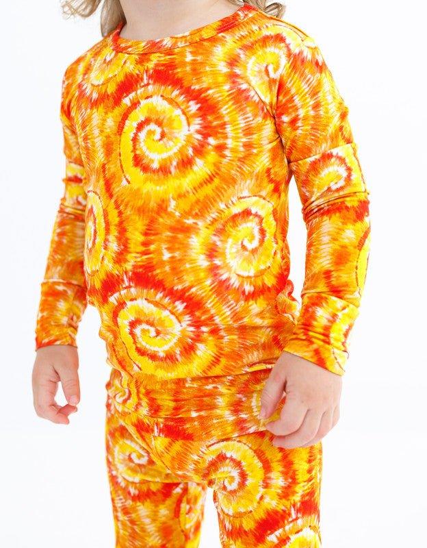 Bamboo Long Sleeve Pajama Set - Norman (Tie-Dye) - Image 2