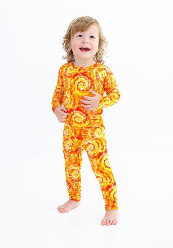 Bamboo Long Sleeve Pajama Set - Norman (Tie-Dye) - Image 4