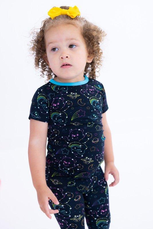 Bamboo Short Sleeve Pajama Set - Care Bears Cosmic Constellations (Space) - Image 2
