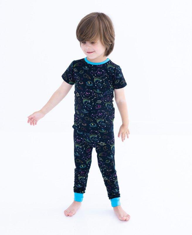 Bamboo Short Sleeve Pajama Set - Care Bears Cosmic Constellations (Space) - Image 4