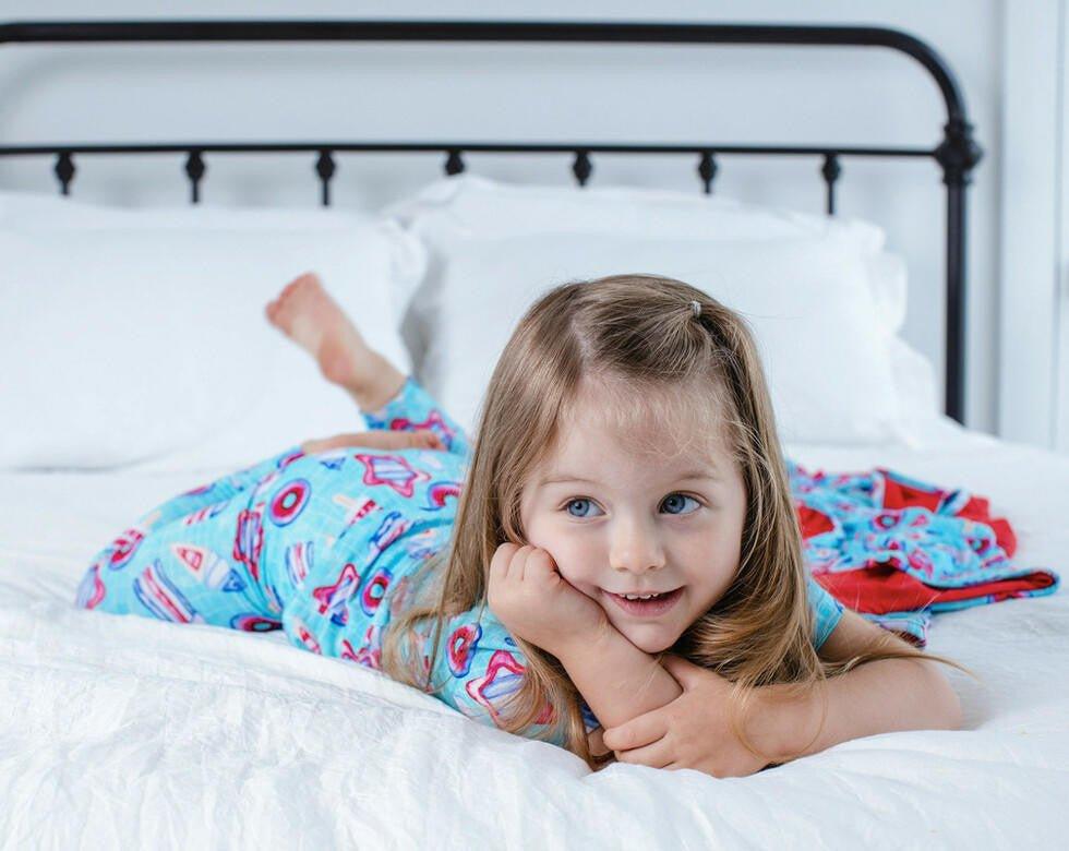 Bamboo Short Sleeve Pajama Set - Liberty (Pool Floats) - Image 2