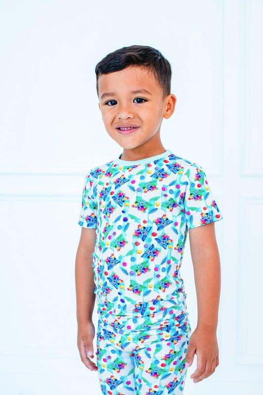 Bamboo Short Sleeve Pajama Set - Max (Gumball Machine) - Image 2