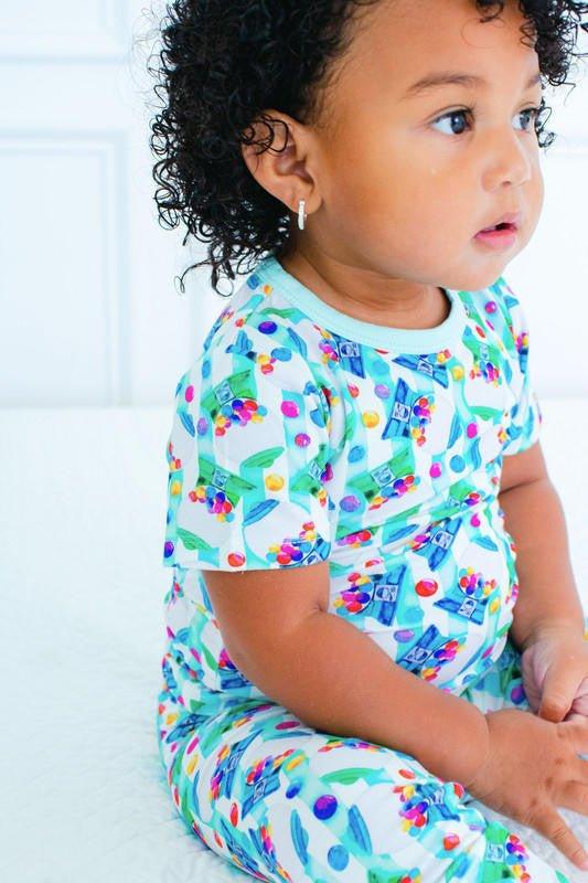Bamboo Short Sleeve Pajama Set - Max (Gumball Machine) - Image 4