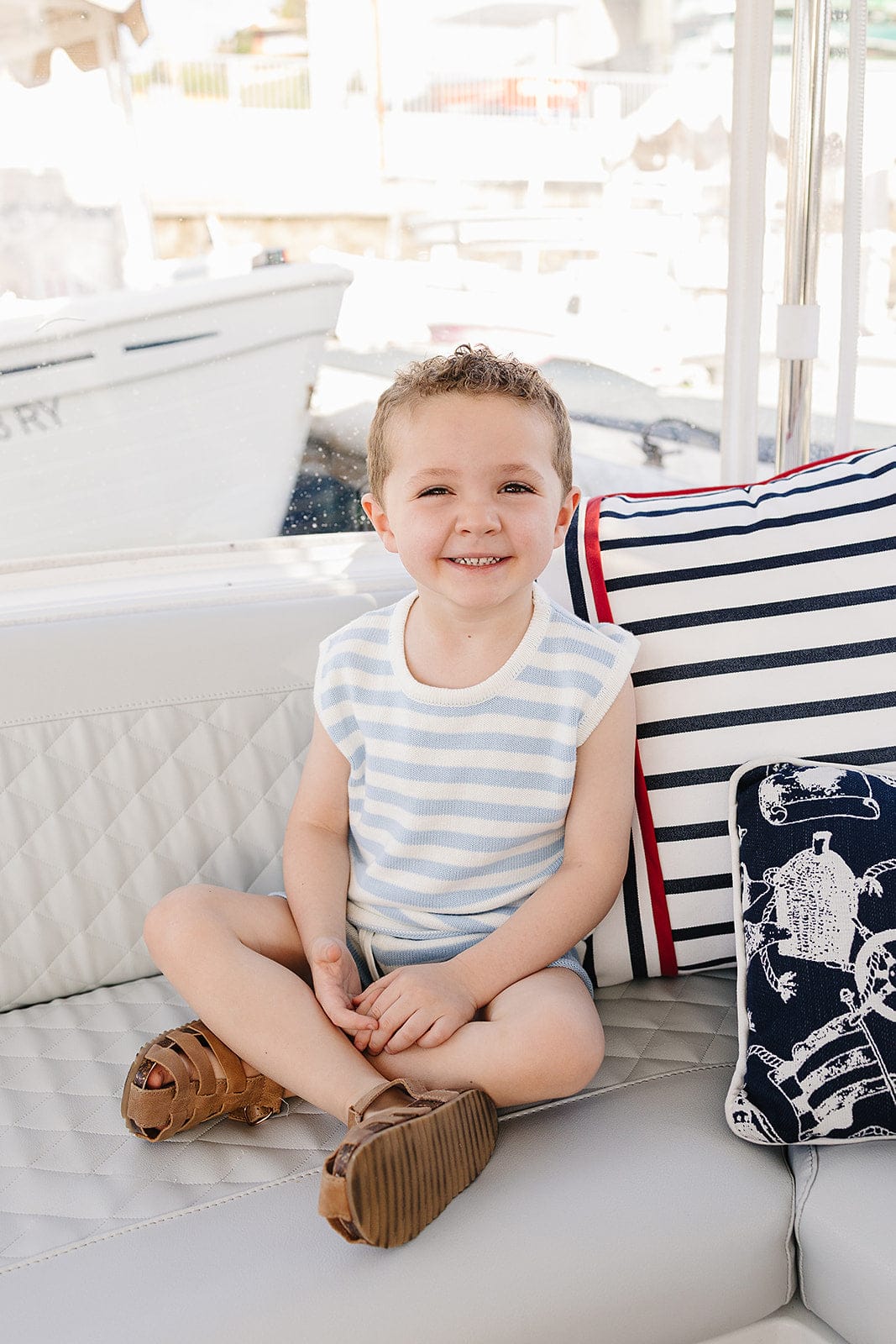 Blue Stripe Short Tank Set - Image 6