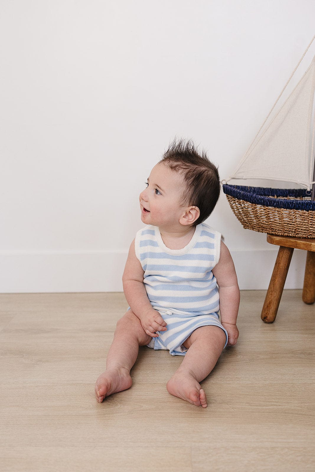 Blue Stripe Short Tank Set - Image 7