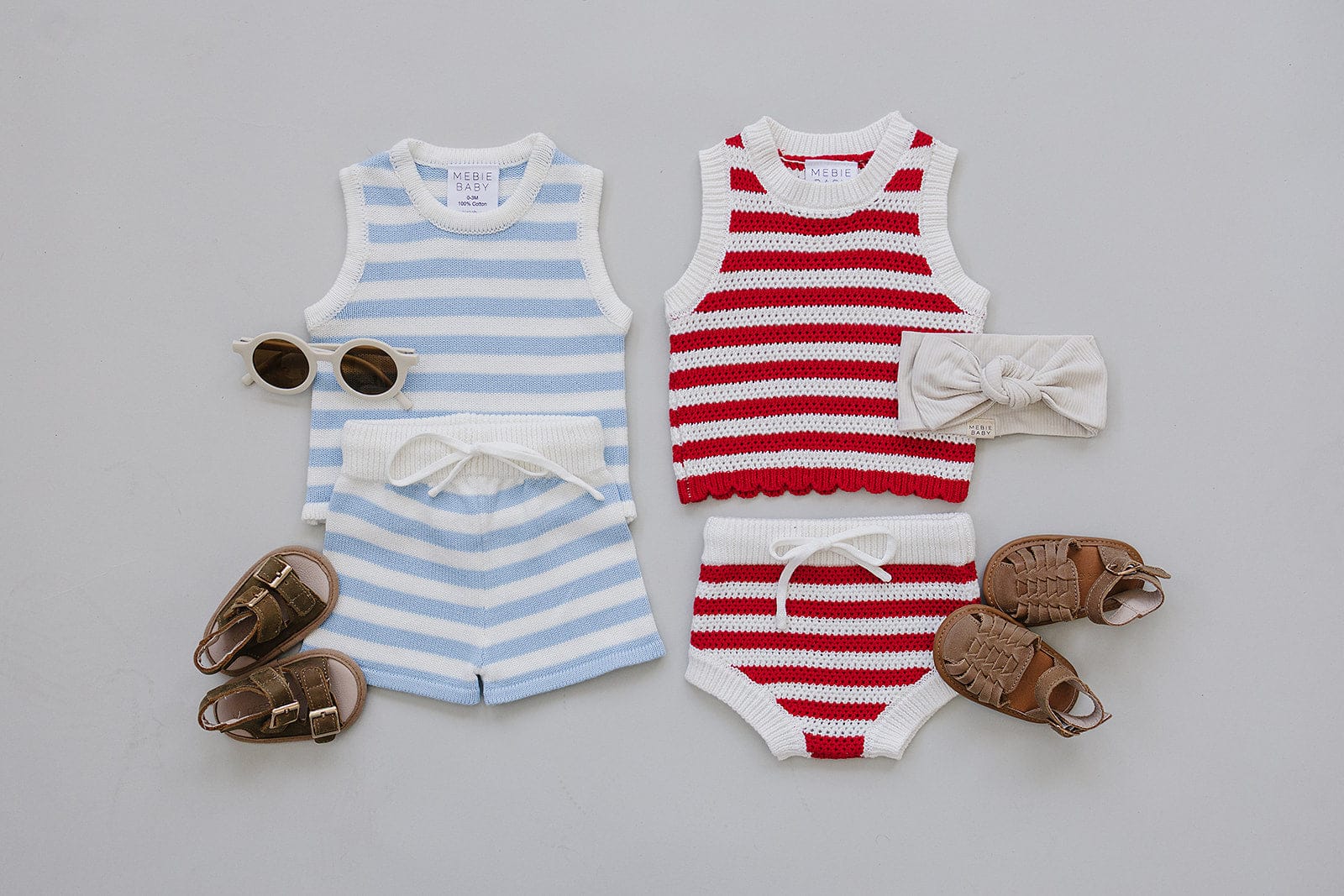 Blue Stripe Short Tank Set - Image 8