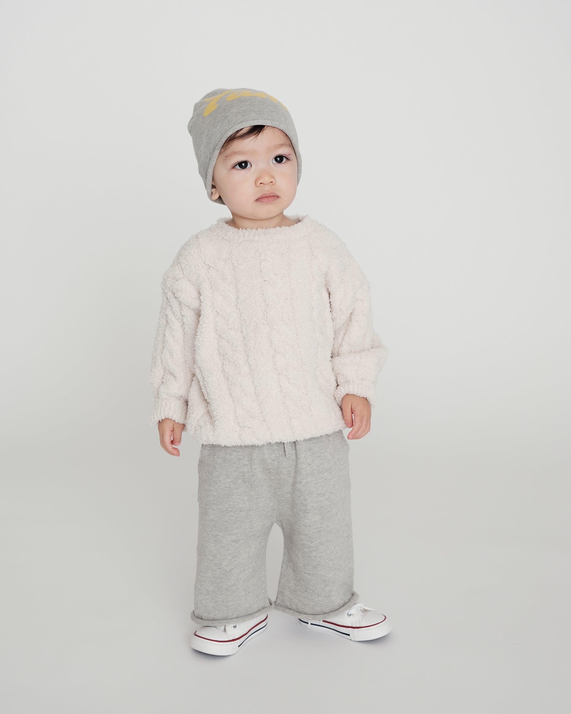 Boxy Cable Sweater - Fuzzy - Image 11