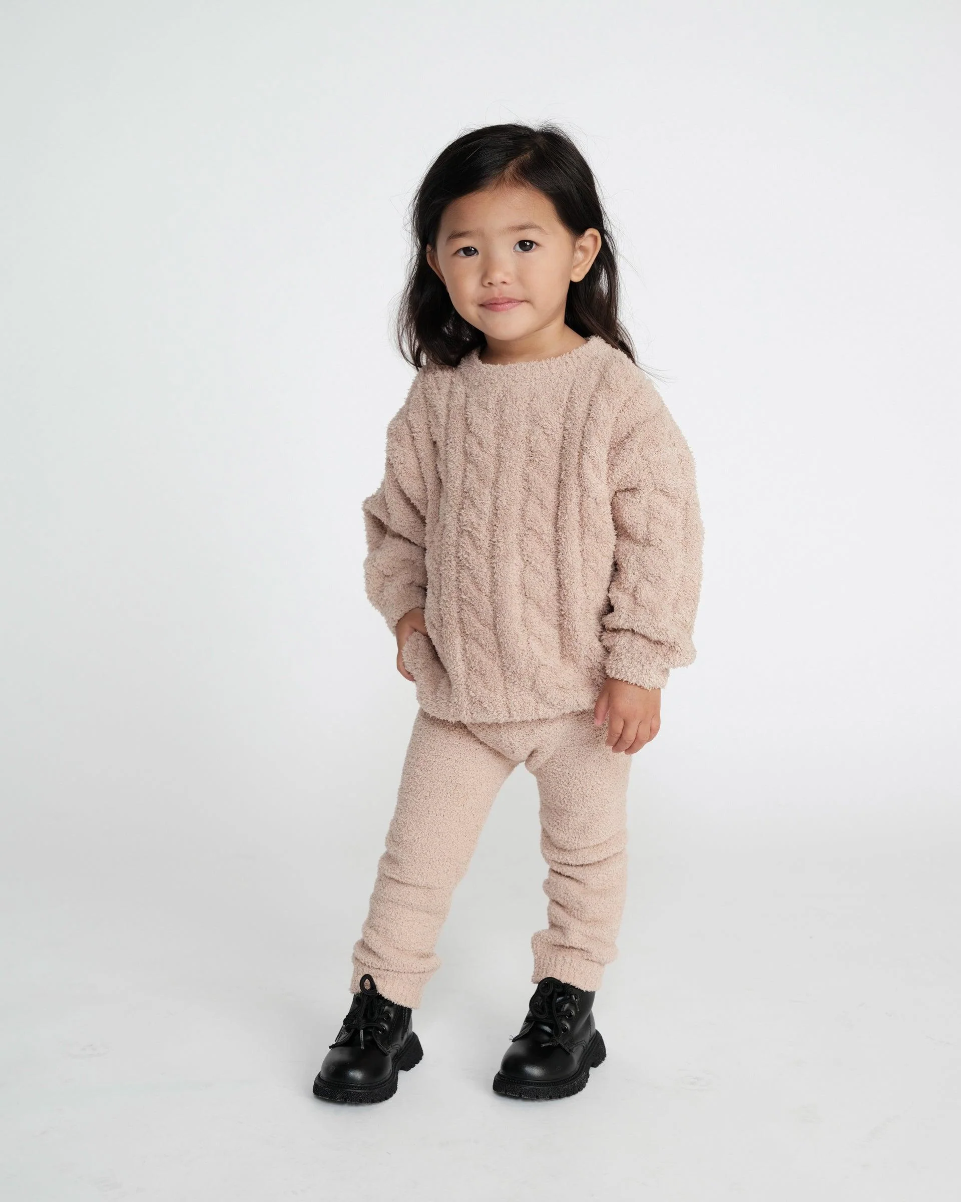 Boxy Cable Sweater - Fuzzy - Image 20