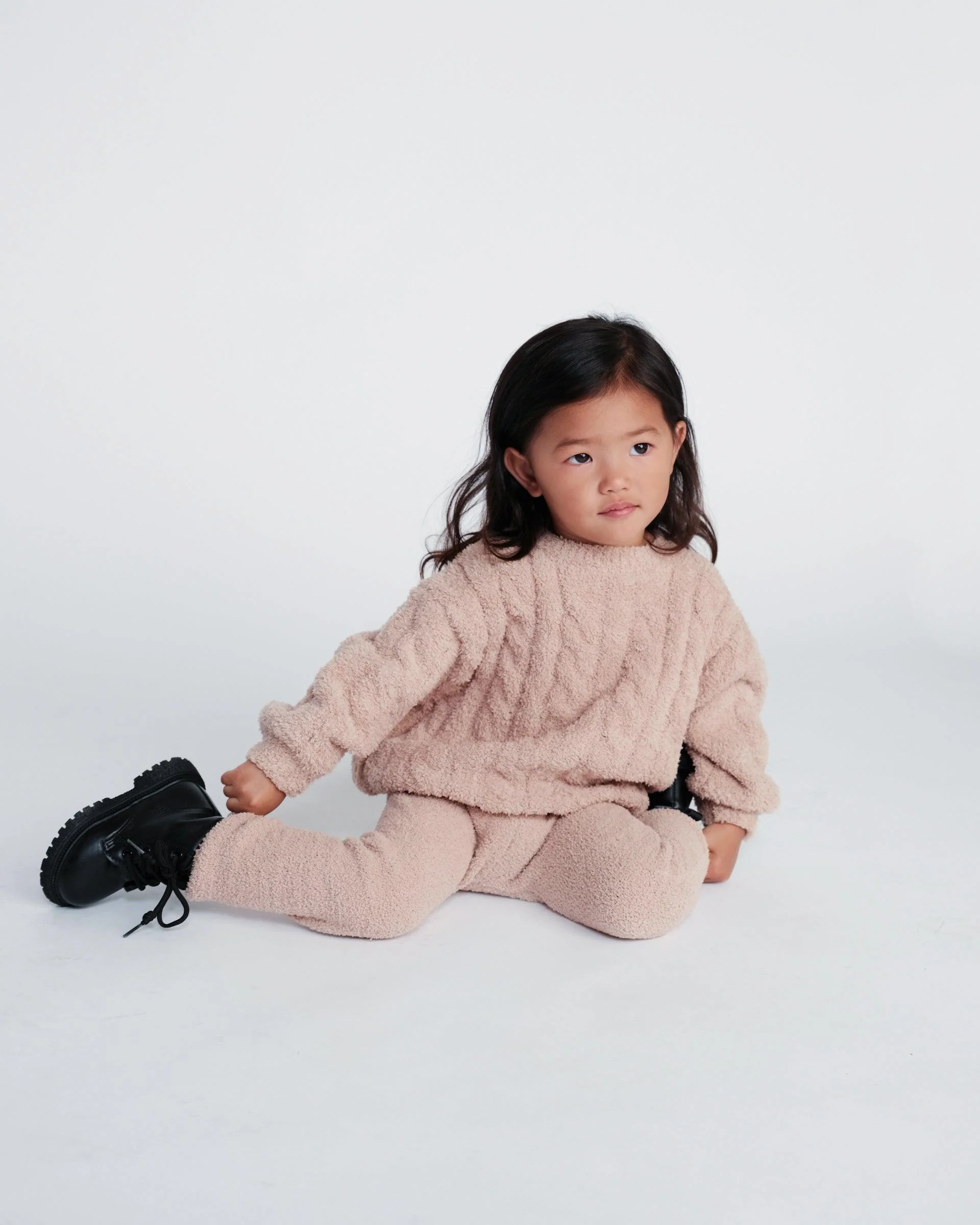 Boxy Cable Sweater - Fuzzy - Image 21