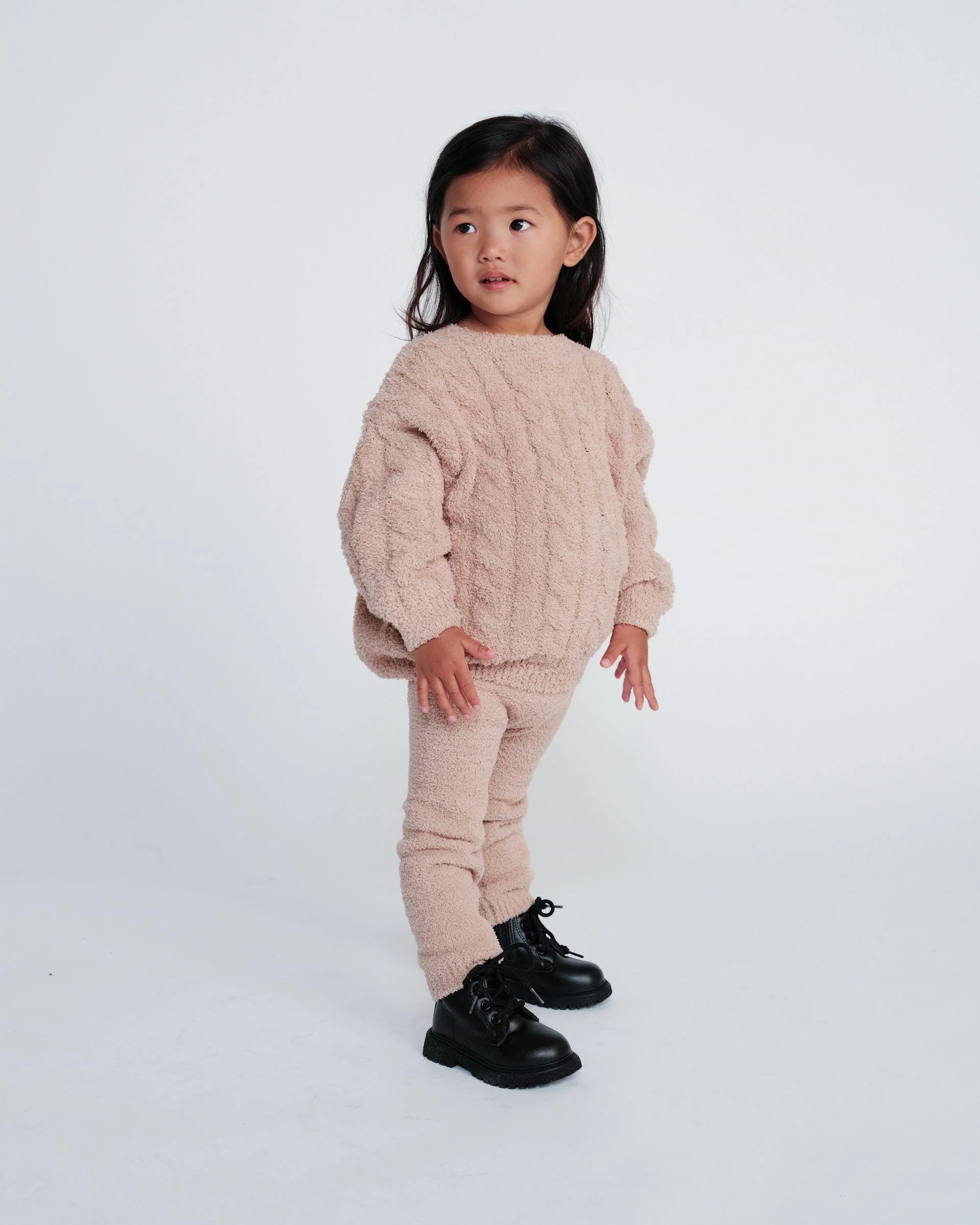 Boxy Cable Sweater - Fuzzy - Image 23