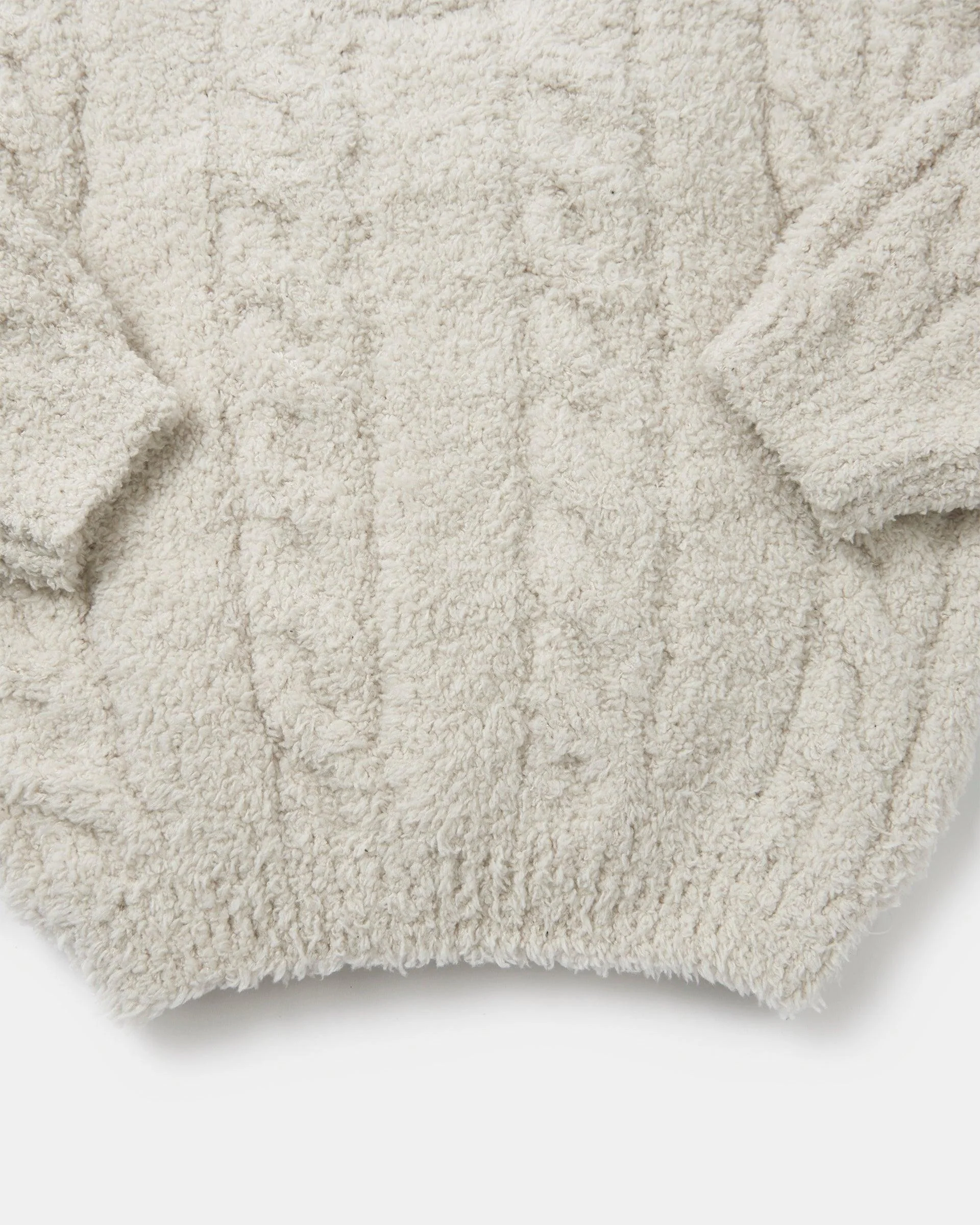 Boxy Cable Sweater - Fuzzy - Image 5