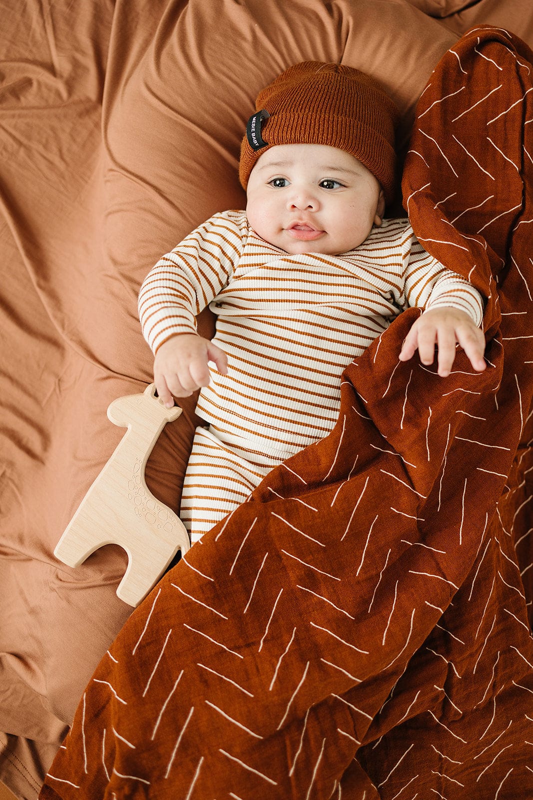 Brown Mebie Baby Beanie - Image 2