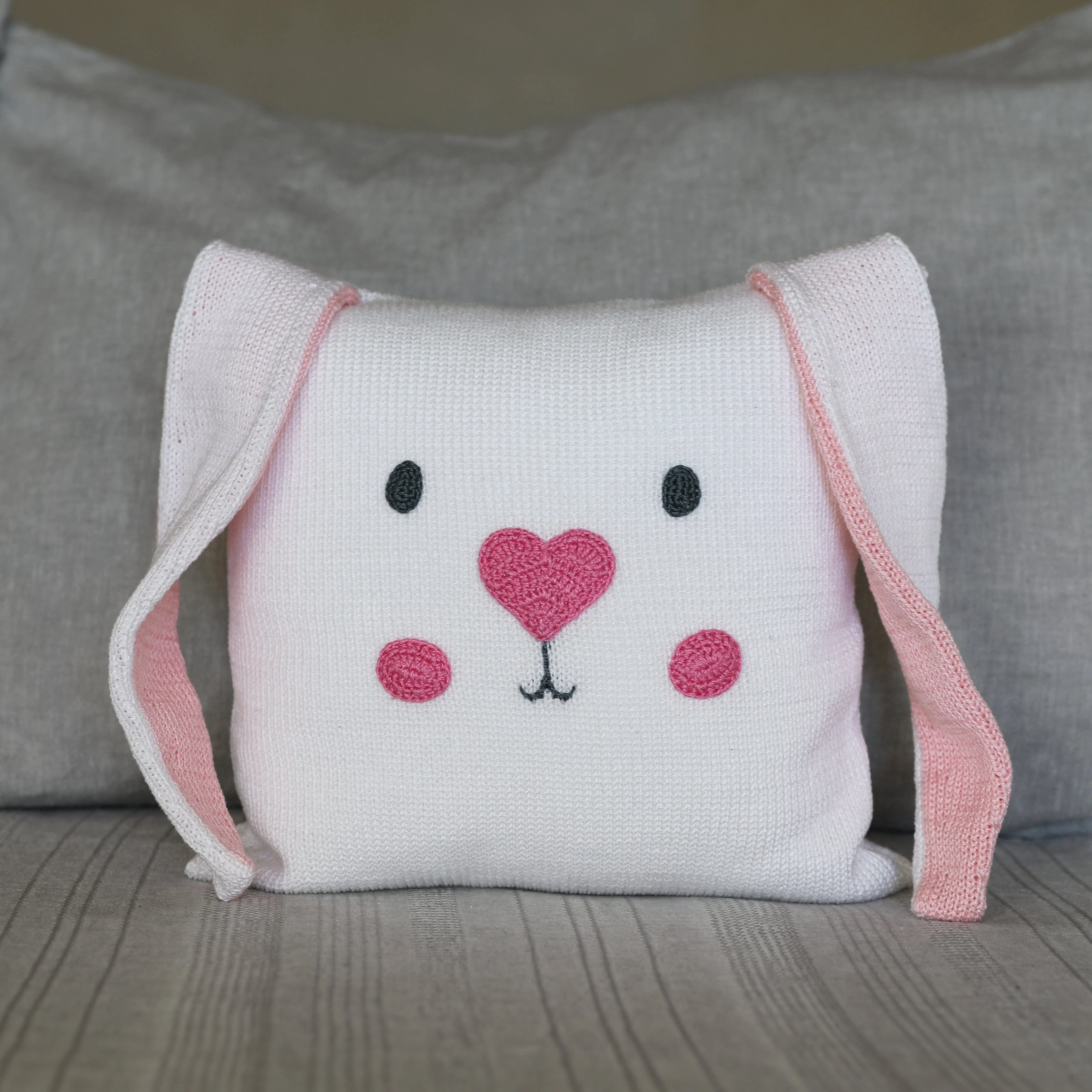 Bunny Face 10" Pillow - Image 2