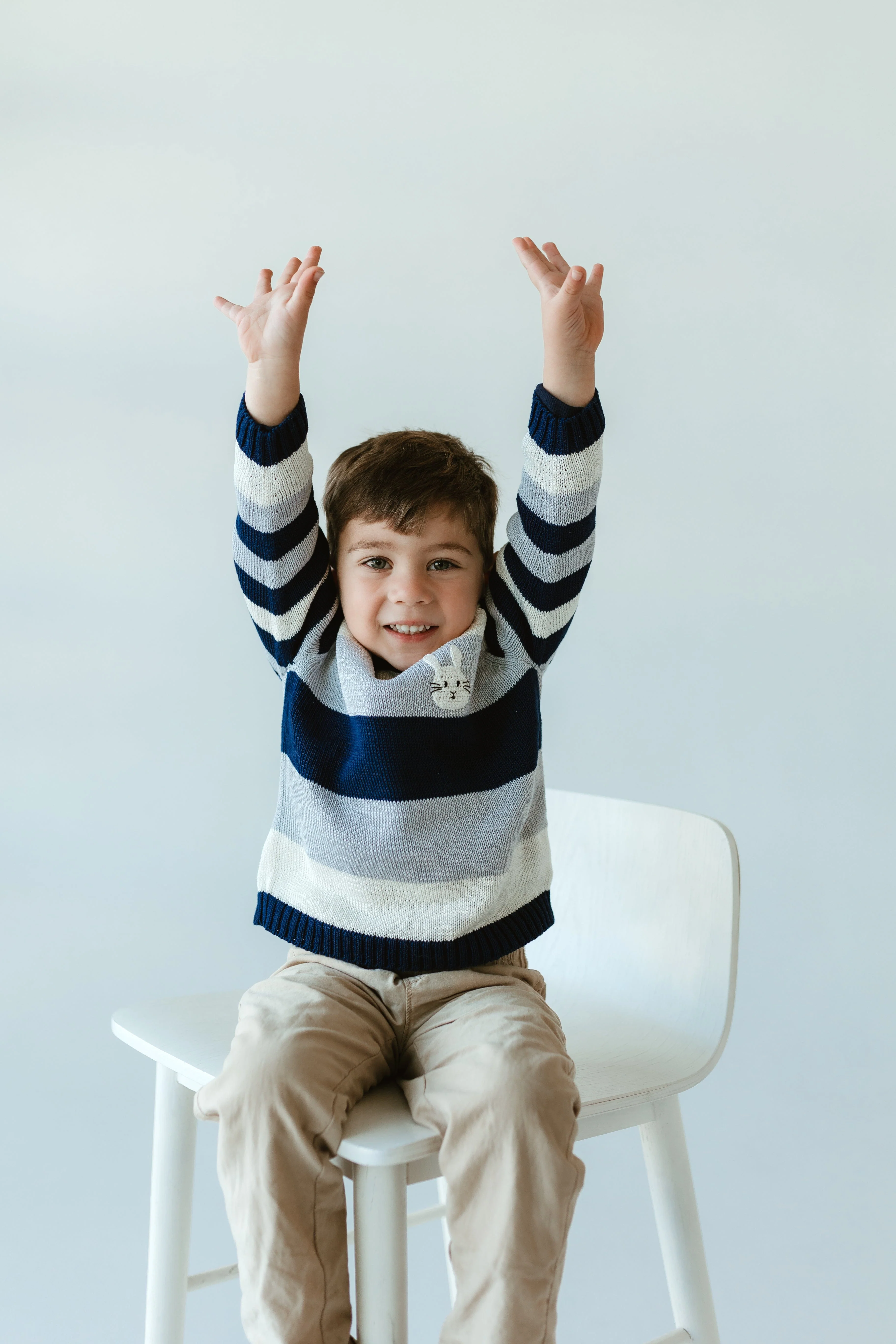 Bunny Striped Sweater - Image 4